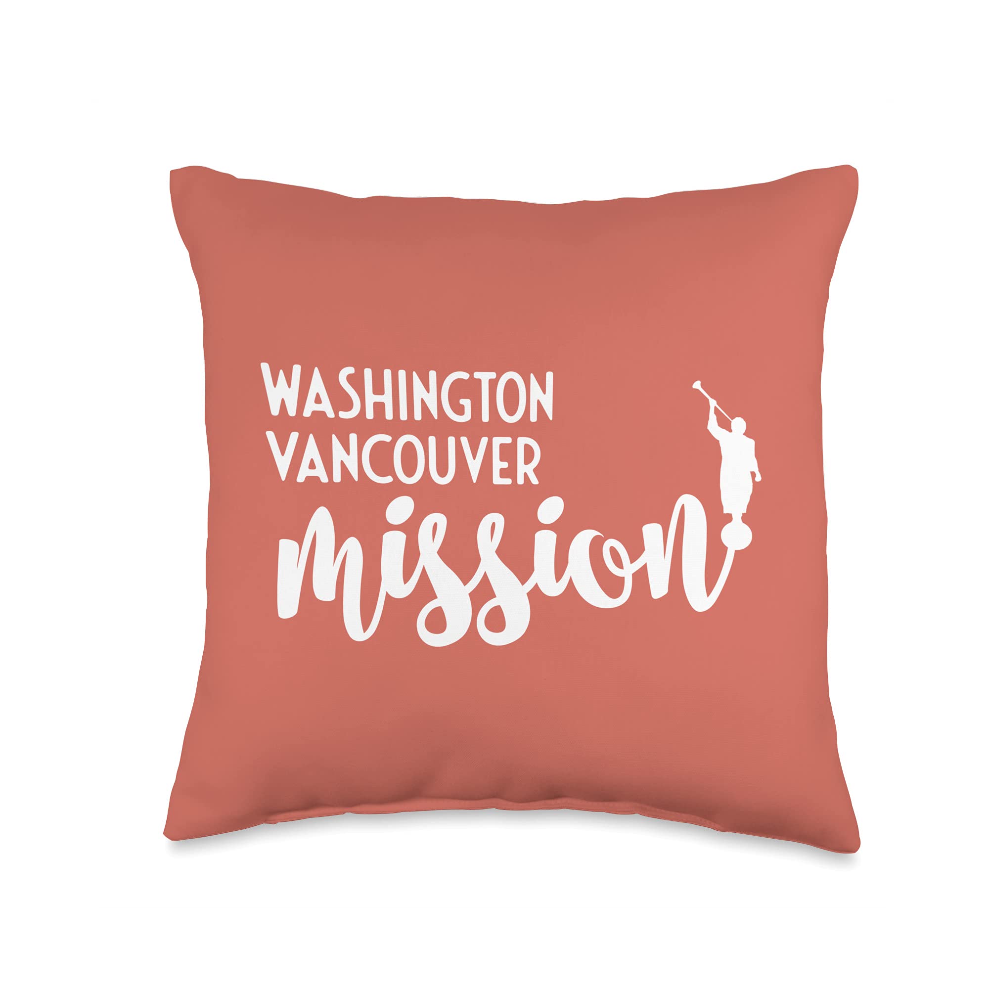 Washington Missionary Gifts for Sisters & Elders - 16x16 Inch Multicolor Throw Pillow - Perfect for Vancouver Mission Comfort & Home Decor