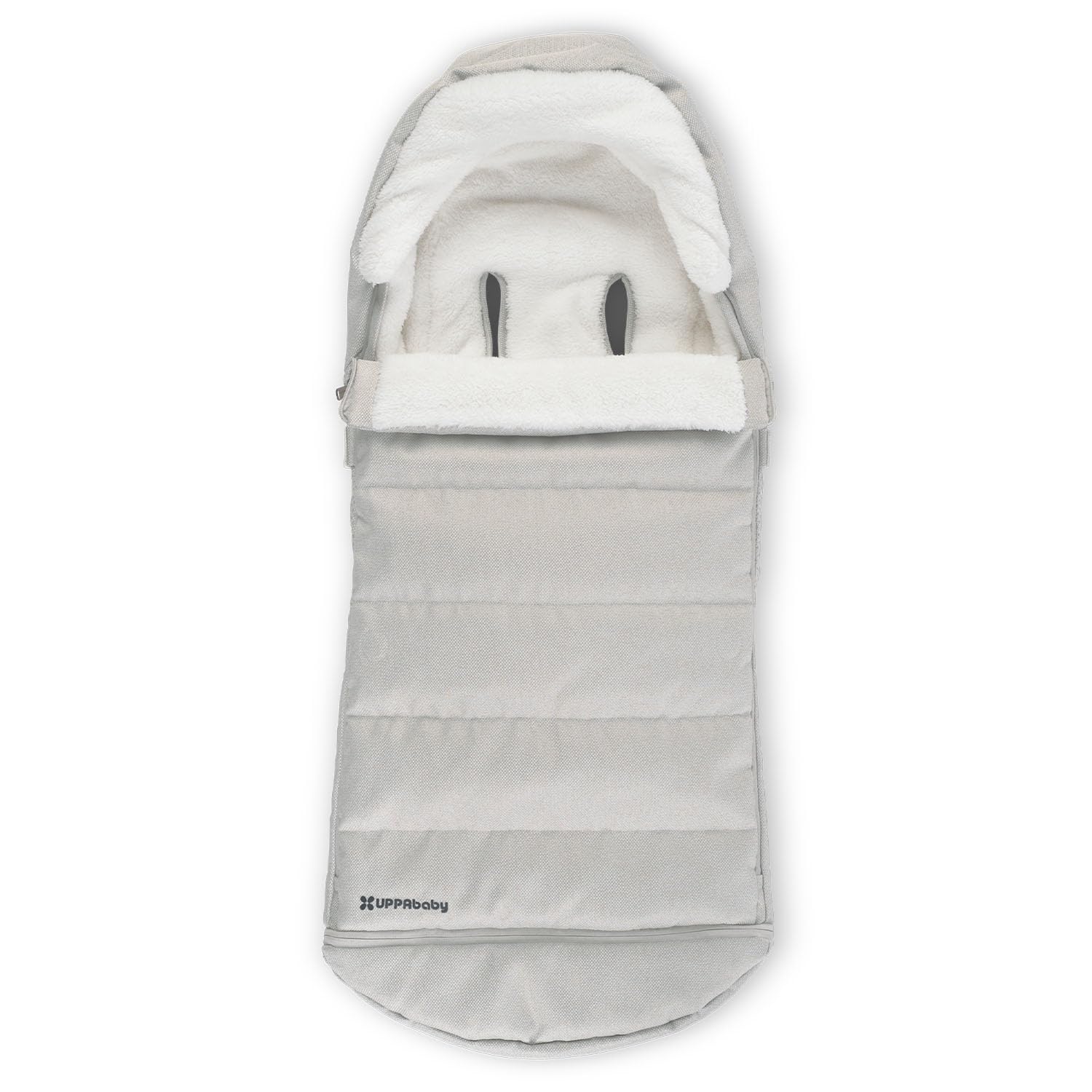 UPPAbaby CozyGanoosh Footmuff - Ultra Soft Weatherproof Stroller Accessory for UPPAbaby Vista/Cruz/Mesa - Winter Stroller Cover with Easy Attachment - Perfect for Cold Weather Walks & Outdoor Adventures - Savannah (Pearl Gray Jacquard)