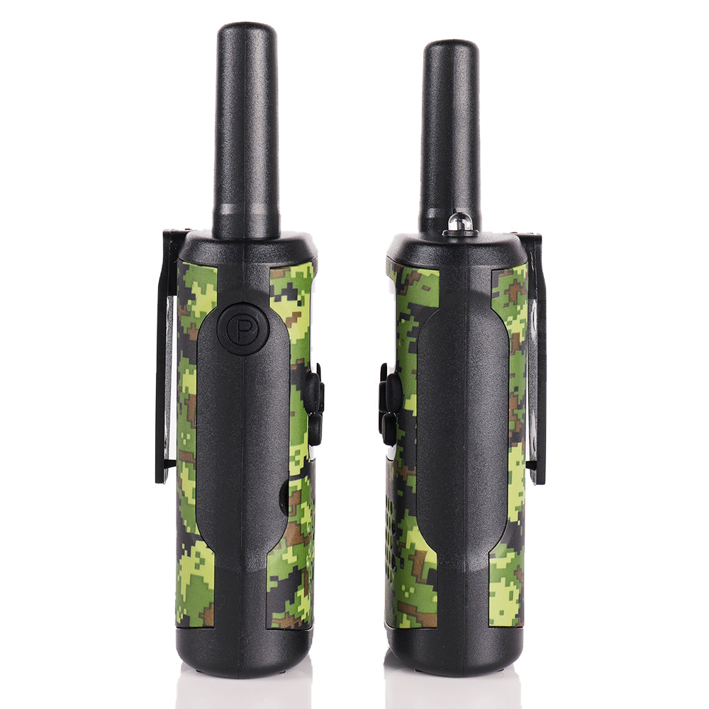 Radioddity JJ 220 Mini Walkie Talkies for Kids - 2 Pack, 22 Channels UHF Two Way Radios with VOX & LCD Display - Perfect for Outdoor Adventures, Camping, and Family Activities [Discontinued]