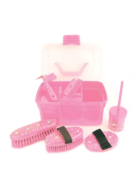 Star Pattern Kids Grooming Set - Complete Hair Care & Hygiene Kit for Boys & Girls - Perfect for Home, Travel & Birthday Gifts