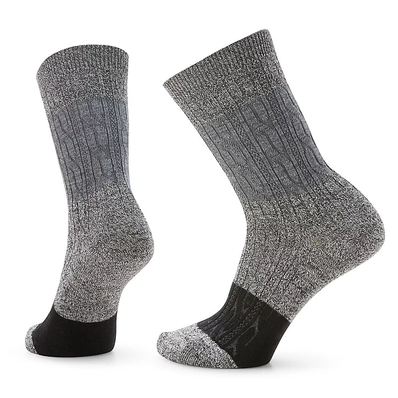 Smartwool Women's Color Block Cable Crew Socks - Warm & Comfortable Merino Wool Socks for Hiking, Travel & Everyday Wear