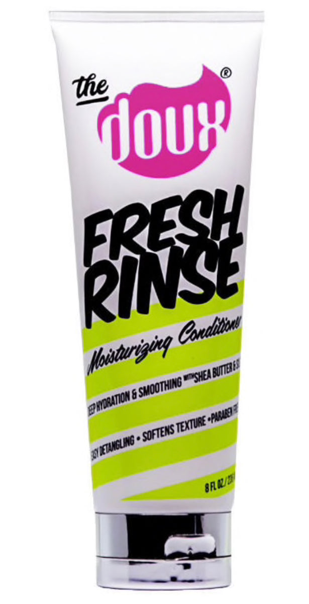 THE DOUX Fresh Rinse Moisturizing Shampoo for Curly & Natural Hair - Hydrating & Sulfate-Free Hair Care for Daily Use at Home or Salon