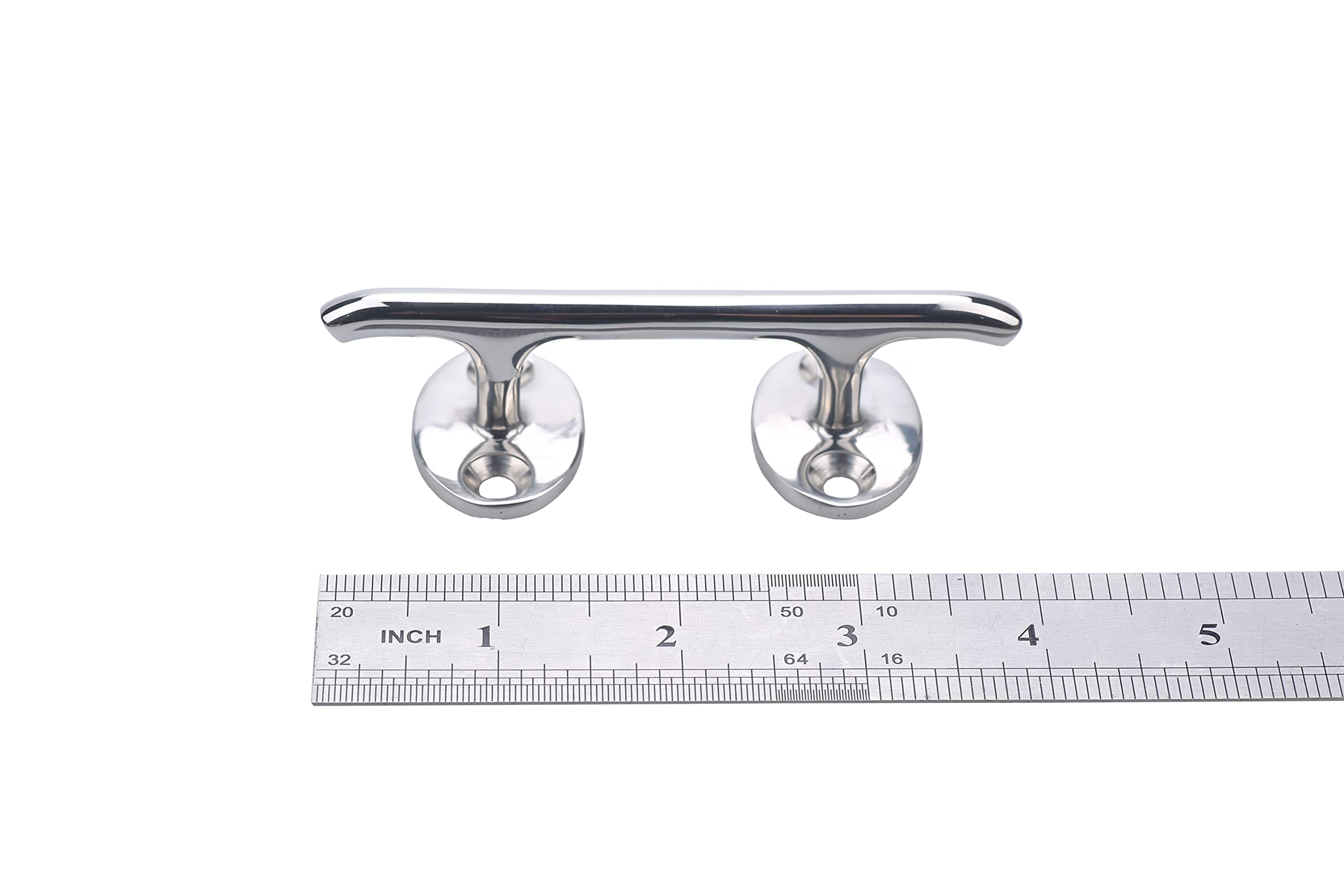 Stainless Steel Boat Cleats 4 Inch - Marine Dock Cleats for Kayaks & Decks