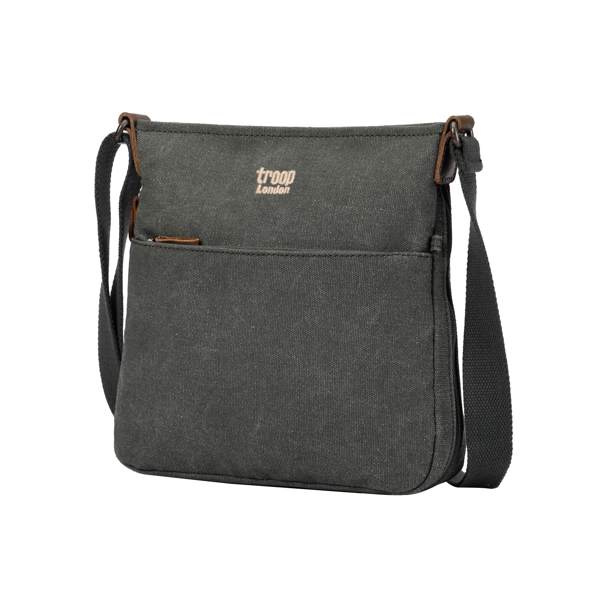 TRP0237 Troop London Classic Canvas Crossbody Bag - Stylish & Durable for Travel, Work & Everyday Use
