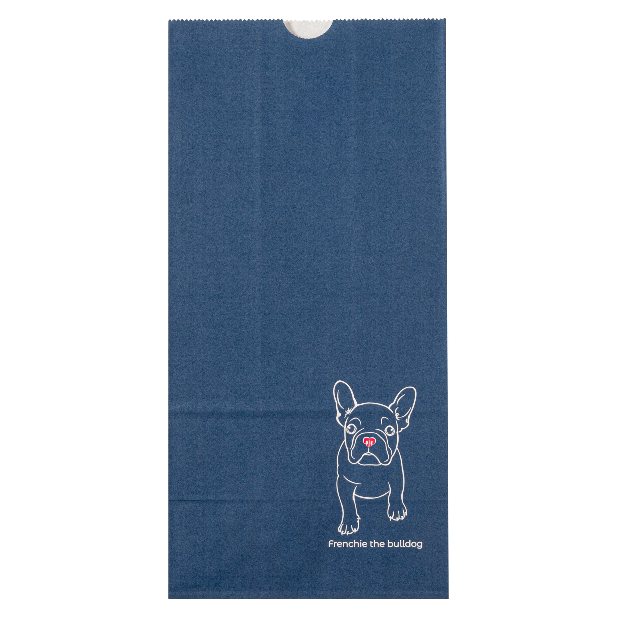 Frenchie Paper Bags 8 lb, 6 x 4 x 11 3/4 Inches - Pack of 100 | Eco-Friendly Kraft Takeout Bags for Restaurants, Bakeries & Retail Packaging