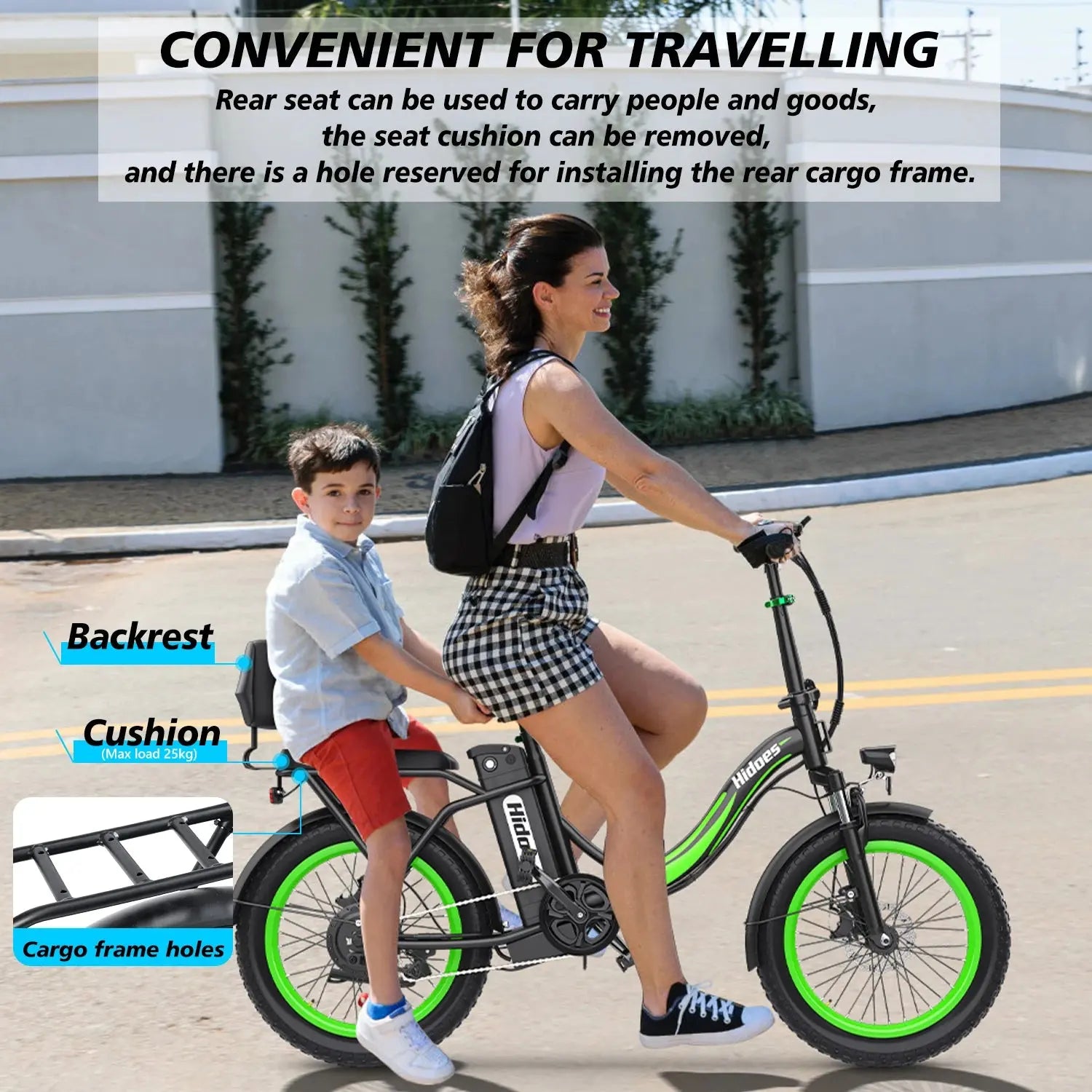 2025 Hidoes C1 Mini Folding Electric Bike - 750W Motor, 48V Battery, 20