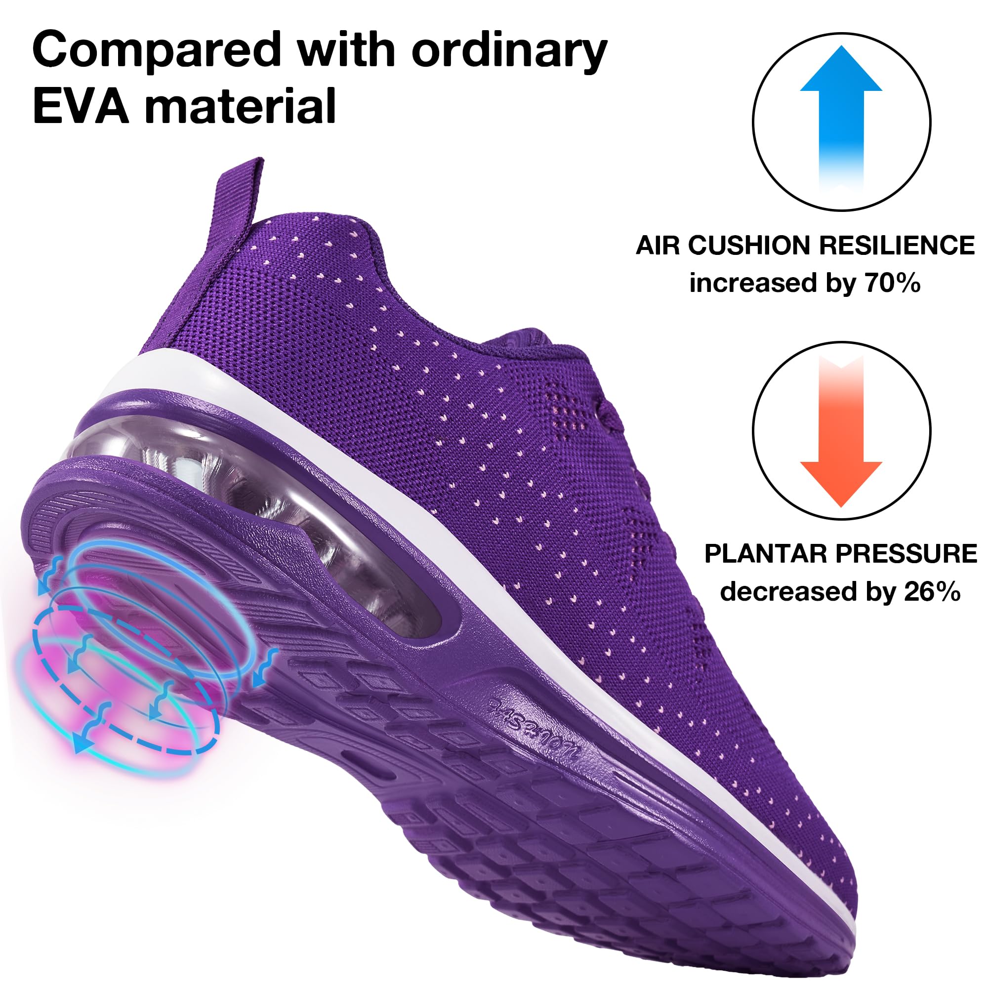 Alicegana Women's Athletic Sneakers - Lightweight Breathable Running Shoes with Air Cushion Technology for Walking, Gym Workouts & Casual Wear | Perfect for Jogging, Tennis & Everyday Comfort