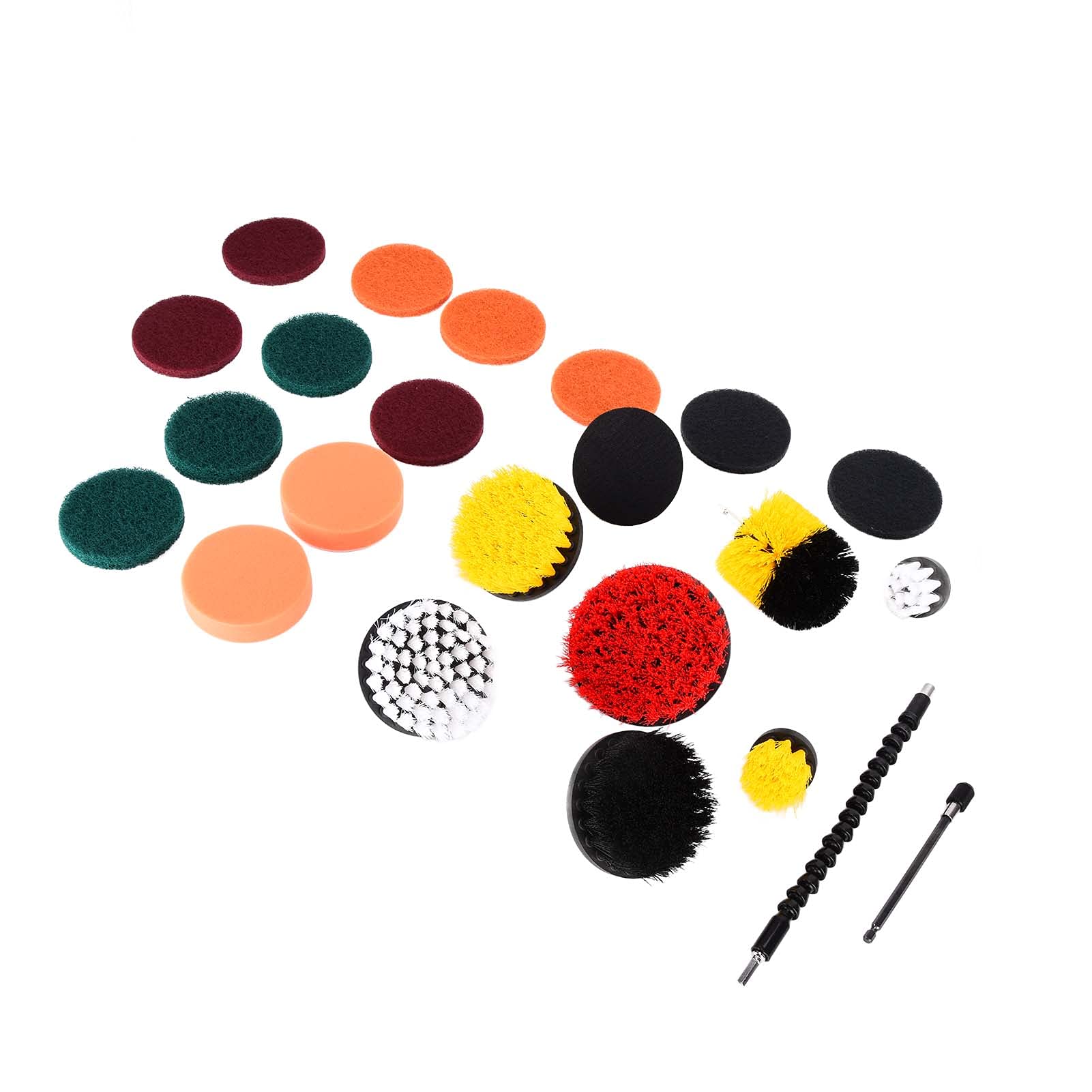 24Pcs Power Scrubber Brushes Set - Drill Brush Attachment for Bathroom Cleaning, Tile & Grout Scrubbing - Perfect for Shower, Sink, Kitchen & Outdoor Surfaces