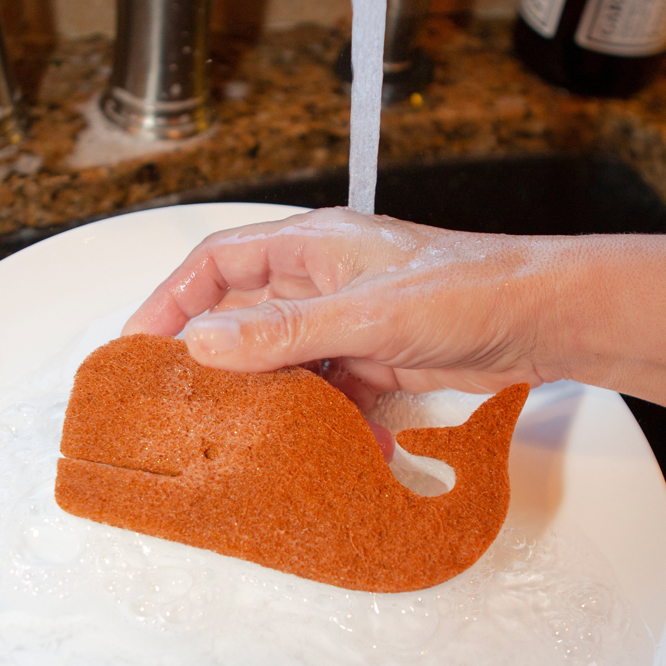 Premium Whale Scrub Sponges for Kitchen Cleaning - Non-Scratch Dish Sponges for Pots, Pans & Cookware - Eco-Friendly Cleaning Sponges for Home & Restaurant Use