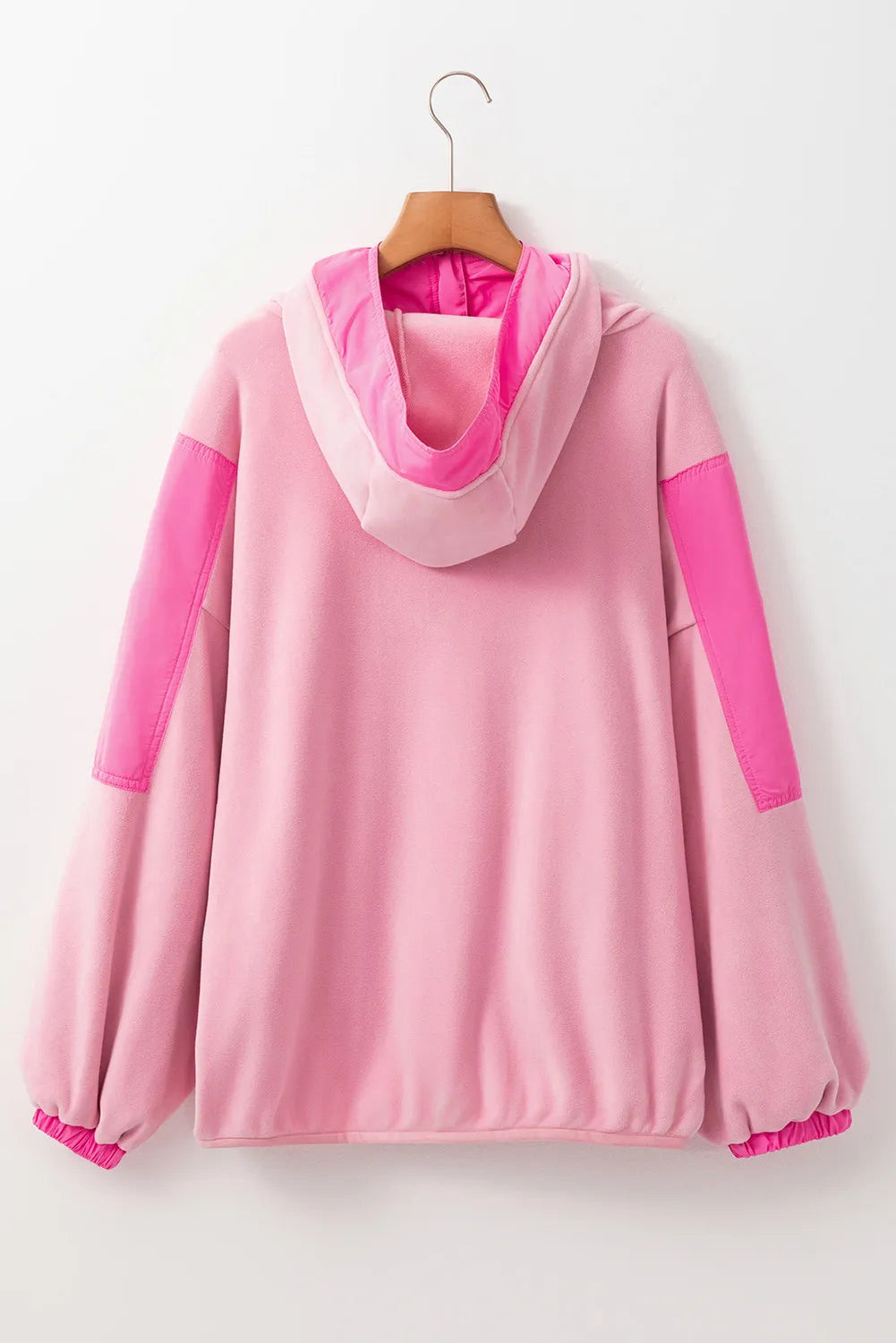 Color Block Half Zip Long Sleeve Hoodie for Men & Women | Trendy Pullover Sweatshirt with Kangaroo Pocket | Perfect for Casual Wear, Gym, and Outdoor Activities