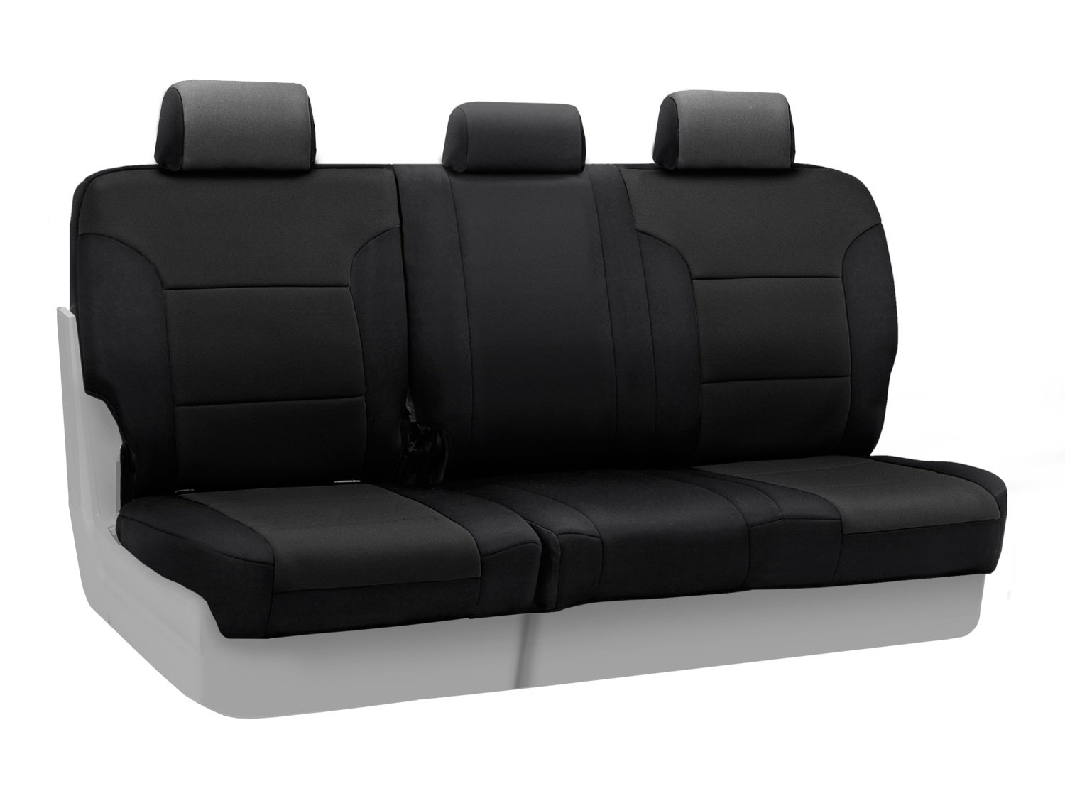 Coverking Custom Fit Neoprene Rear 60/40 Bench Seat Cover for Toyota Tacoma - Waterproof & Durable Black Seat Protector | Perfect for Off-Roading, Camping & Pet Protection