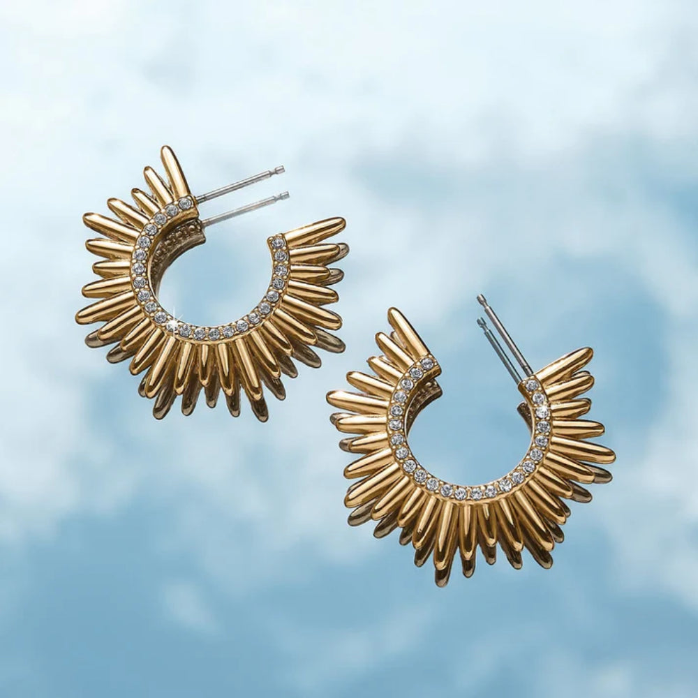 Brighton Solara Hoop Earrings - Sterling Silver Dangle Earrings for Women, Fashion Jewelry Gift for Her | Perfect for Parties, Weddings & Everyday Wear