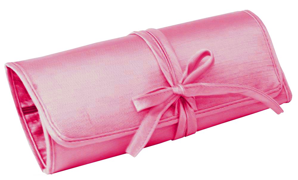 Elegant Red Jewelry Roll Organizer - Perfect Gift for Women, Travel & Home Storage | Jewelry Box for Necklaces, Rings & Earrings