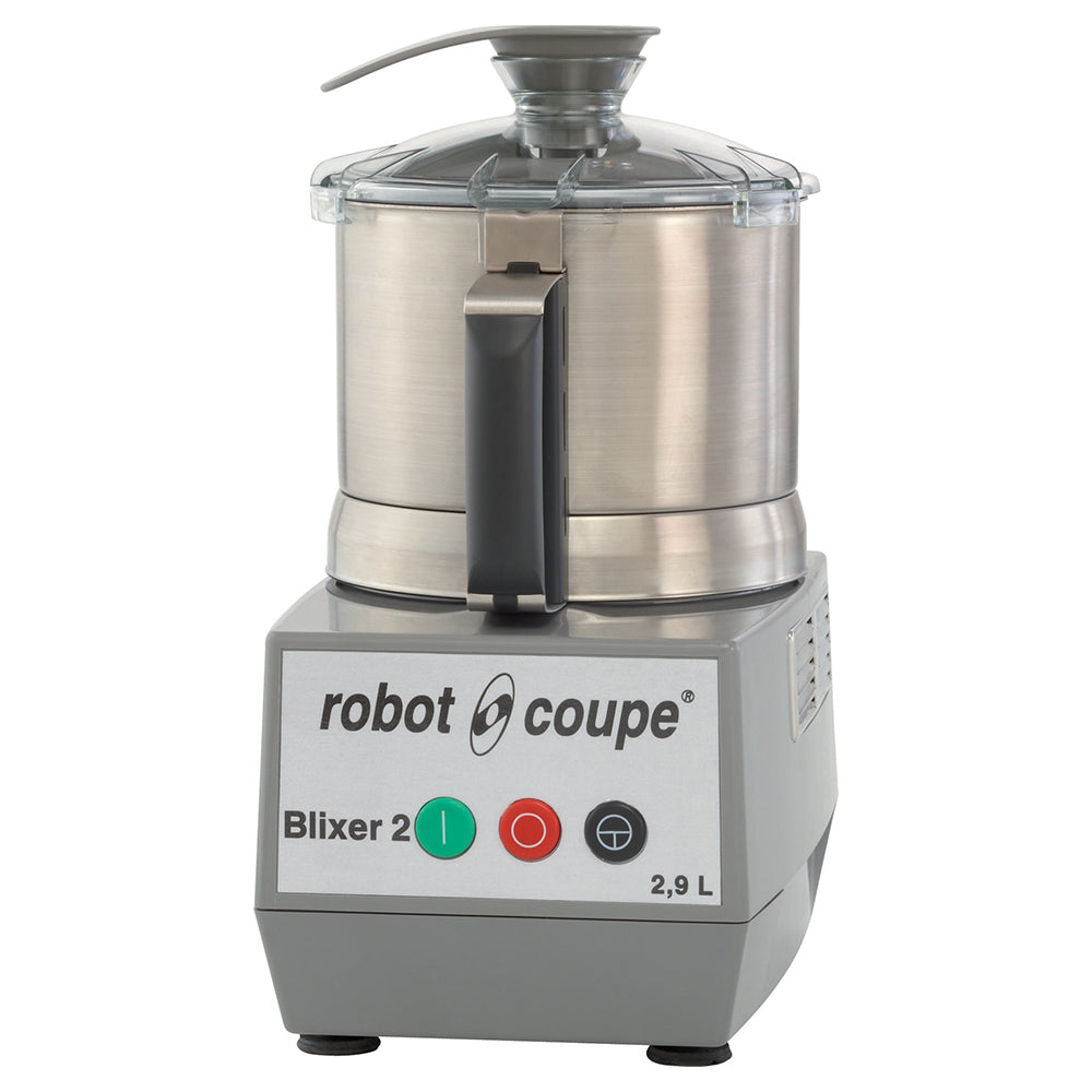 Robot Coupe BLIXER2 High-Speed 3-Quart Commercial Food Processor with Stainless Steel Bowl - 1 HP Motor - Perfect for Restaurants, Catering & Professional Kitchens