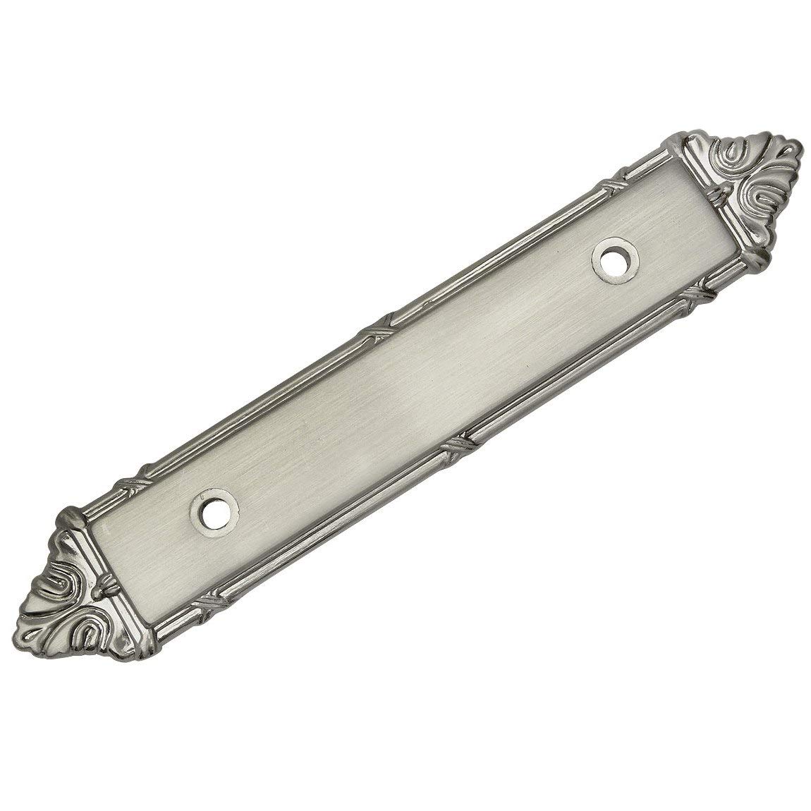 10 Pack Cosmas 9466SN Satin Nickel Cabinet Handles with Backplates - 3 Inch (76mm) Hole Centers - Modern Drawer Pulls for Kitchen, Bathroom & Furniture Upgrade