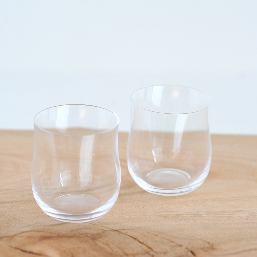 Georg Jensen Cobra Tumbler Glass Set of 2 - Premium Crystal Clear Drinking Glasses for Whiskey, Cocktails & Water - Perfect for Home Bar, Dinner Parties & Gifts