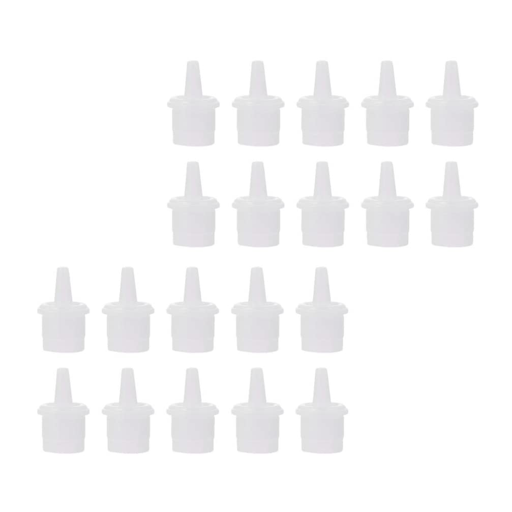 Healifty 60pcs Eyelash Glue Nozzle Tips - Lash Glue Replacement Caps & Inner Mouth Blocking Needles for Precision Application | Perfect for Professional Lash Extensions & DIY Home Use