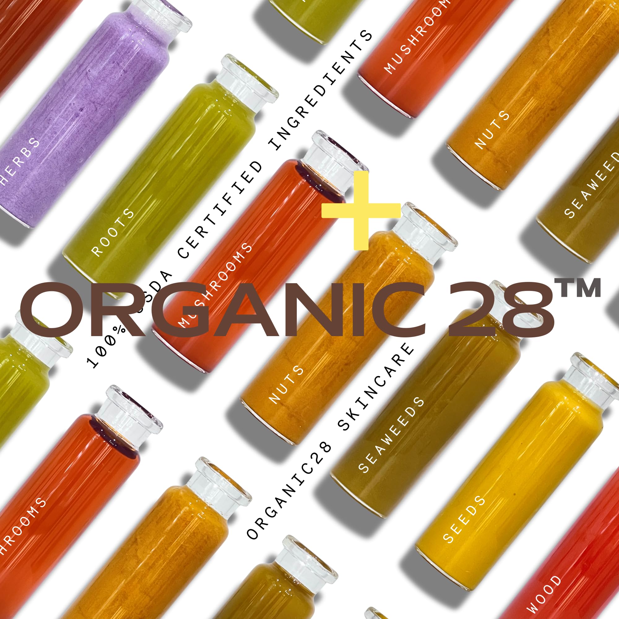 Organic28+ Organic Face Wash & Mask Set with Salicylic Acid - 100% Natural Facial Cleanser & Moisturizing Mask for Women - 1.8oz Vegan Skincare for Acne-Prone & Sensitive Skin - Perfect for Daily Cleansing & Weekly Deep Treatment
