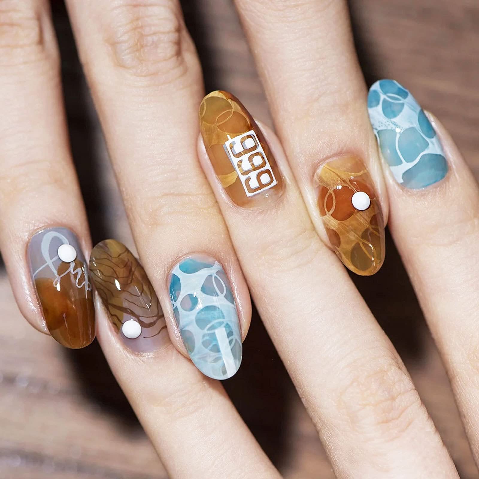 Clear Jelly Nail Stamper for French Tips - Transparent Silicone Rubber Nail Polish Stamper Kit - Perfect for DIY Nail Art, Salon Manicures & At-Home Nail Designs
