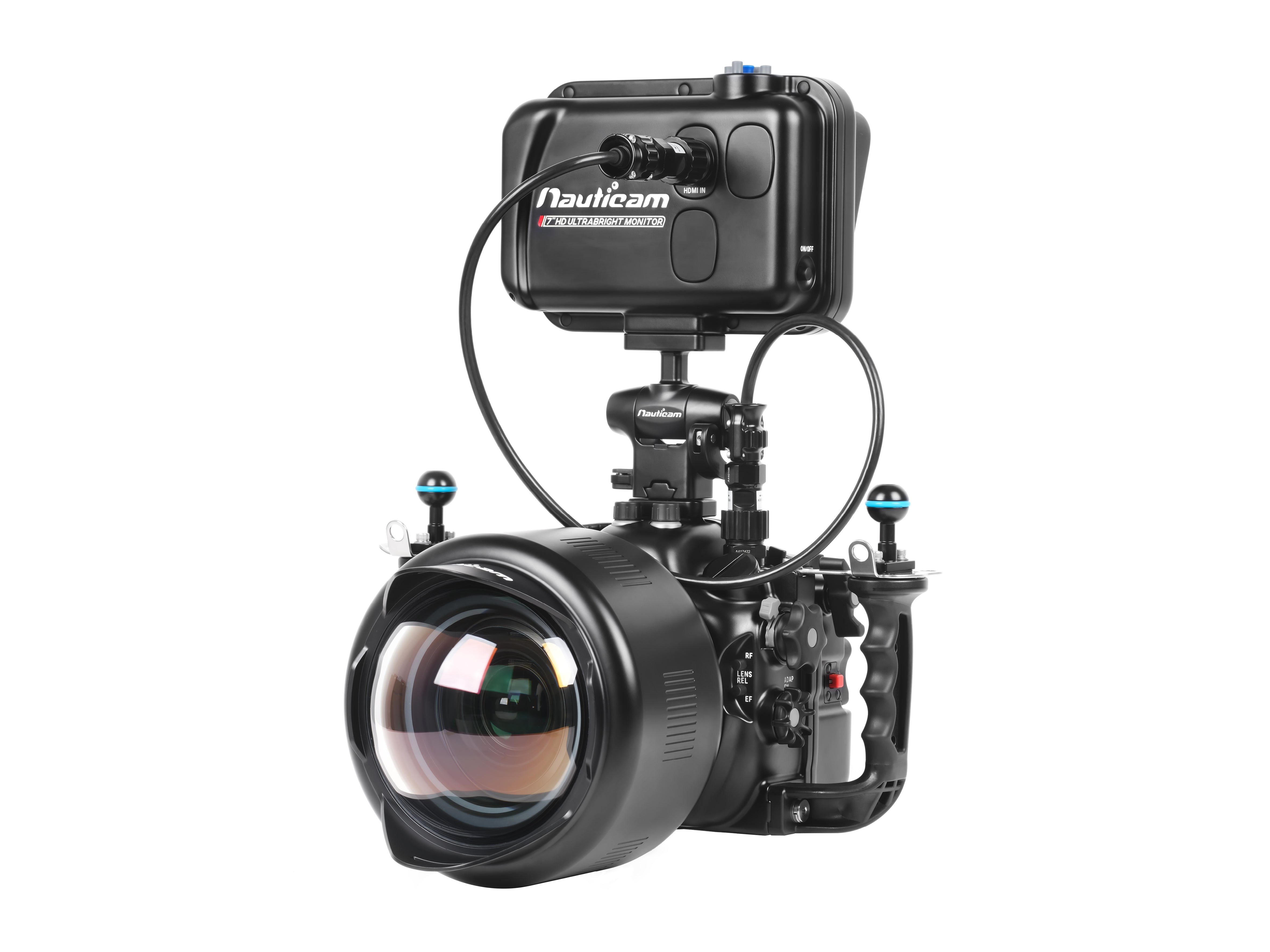 Nauticam 7'' T7 HD UltraBright Underwater Camera Monitor with HDMI 1.4 Input - Perfect for Scuba Diving, Underwater Photography & Marine Exploration (Cables Not Included)