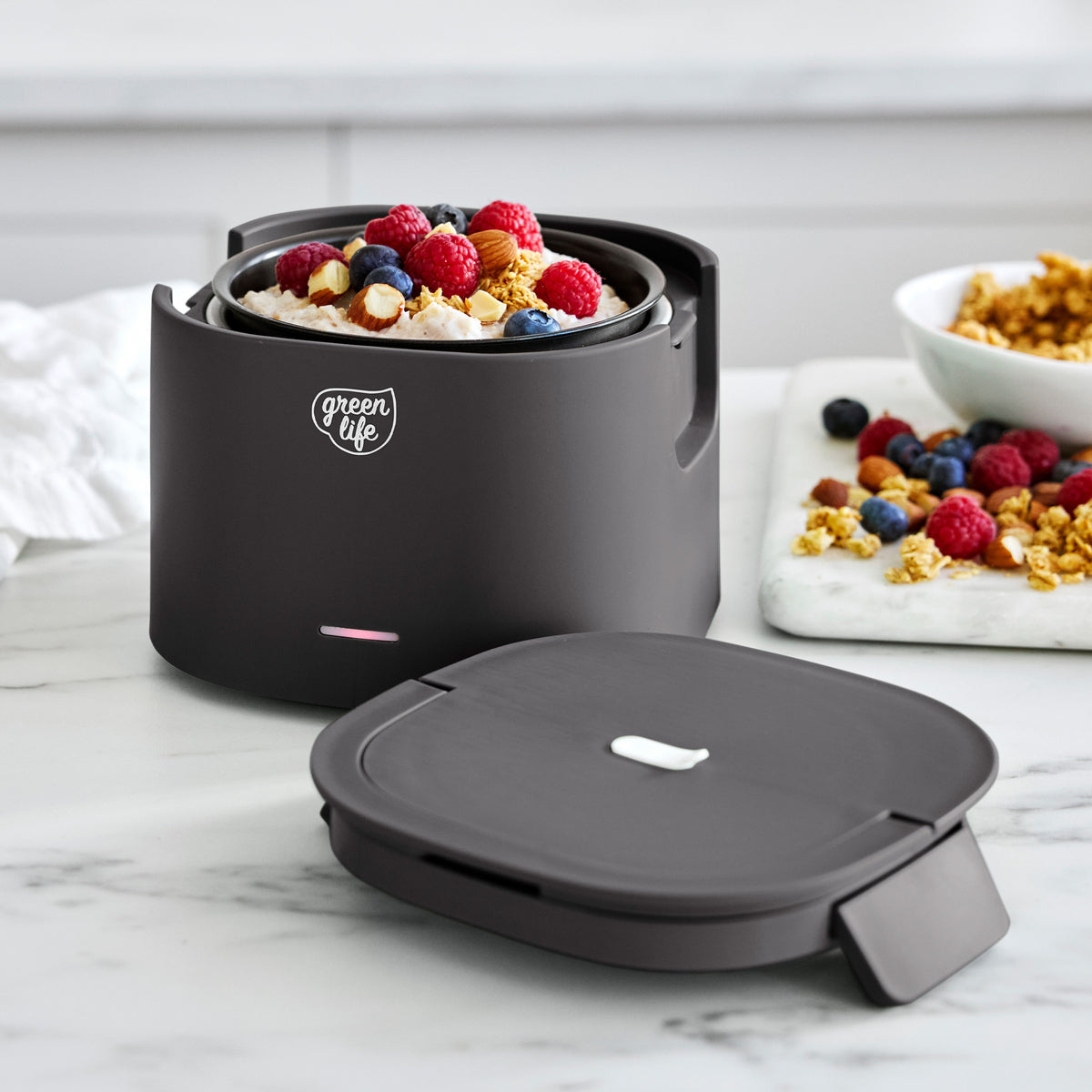 GreenLife Electric Lunch Box Portable Heater | Graphite | Keep Meals Warm at Work, School, or Travel
