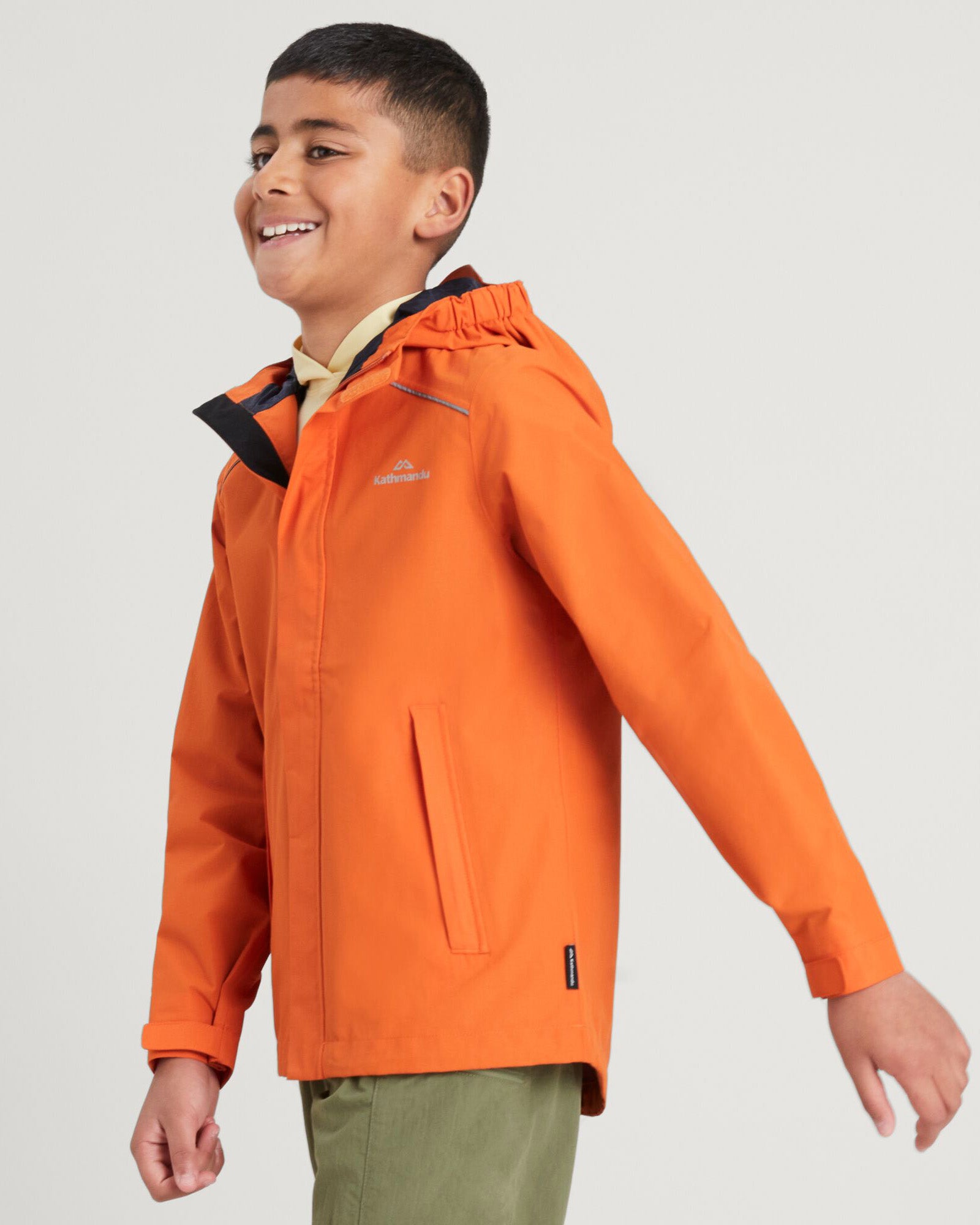 Andulo 2-Layer Waterproof Rain Jacket for Boys - Lightweight & Windproof Outdoor Jacket for Hiking, School & Rainy Day Activities