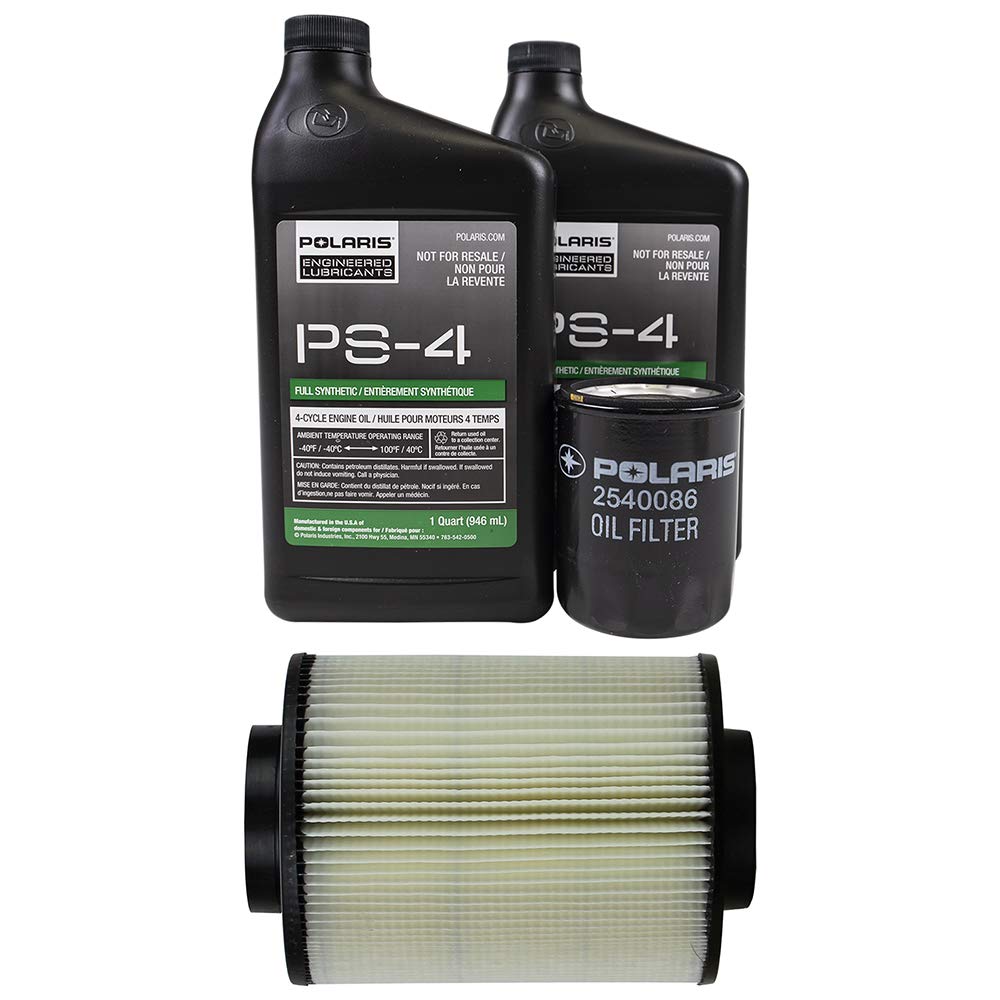 Polaris OEM Oil & Fluid Change Kit with Air Filter for 2012-2014 Ranger 800 Crew - Complete Maintenance Solution for ATV & UTV Off-Road Adventures