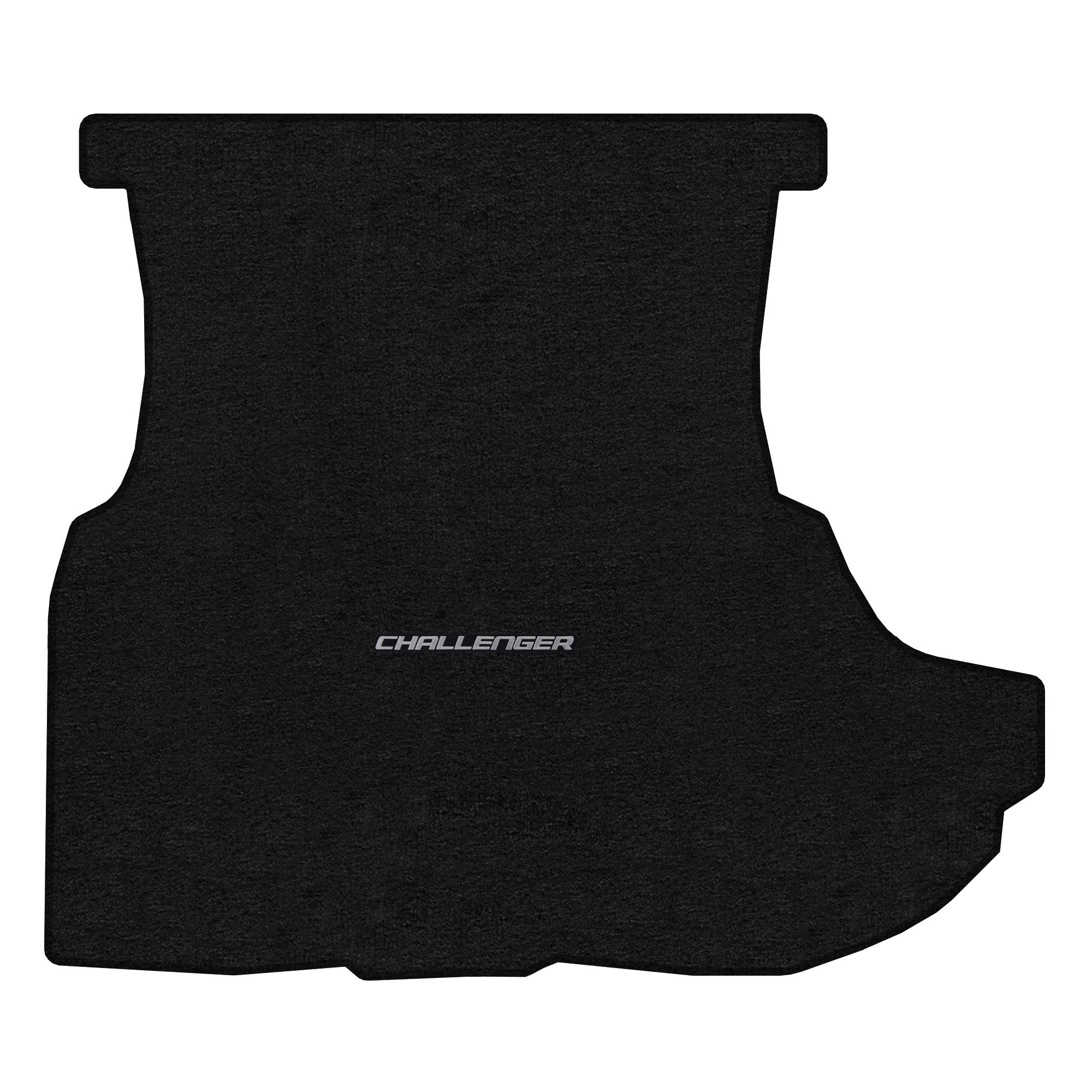 Premium Custom-Fit Carpeted Floor Mats for Dodge Challenger 2008-2010 - Luxury Car Floor Liners with Trunk Mat (Charcoal/Silver 'Challenger' Design, Subwoofer Compatible) | Perfect for Daily Commuting, Road Trips & Car Protection