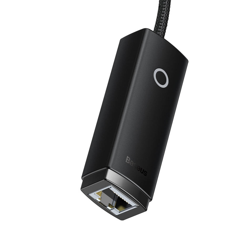 Baseus Lite Series USB C to Ethernet Adapter - 1000 Mbps Gigabit LAN RJ45 Network Dongle for MacBook, iPad Pro, Chromebook - Black | Perfect for Online Gaming, Video Conferencing & Remote Work