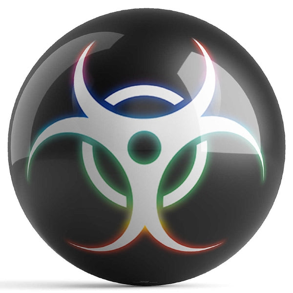 Houk Biohazard Bowling Ball - High Performance Reactive Resin Bowling Ball for Strikes & Spares | Perfect for League Play & Tournament Bowling