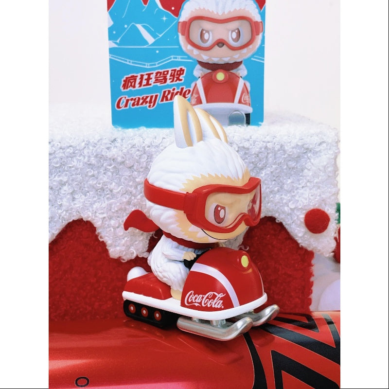 Labubu The Monsters Coca Cola Series Crazy Ride Blind Box Figure - Collectible Vinyl Toy for Pop Art Enthusiasts | Perfect for Display, Gifts, and Coca-Cola Memorabilia Collections