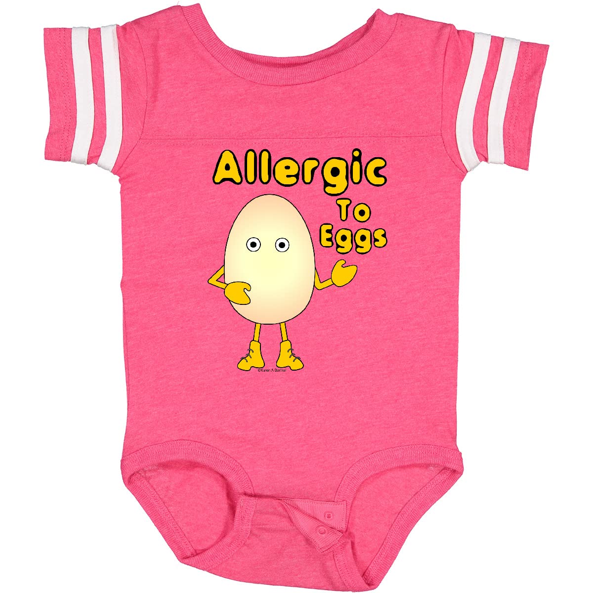 Allergic to Eggs Baby Bodysuit - Cute & Soft Infant Onesie for Egg Allergy Awareness | Perfect for Newborns, Infants & Toddlers | Great for Playdates, Daycare & Family Photos