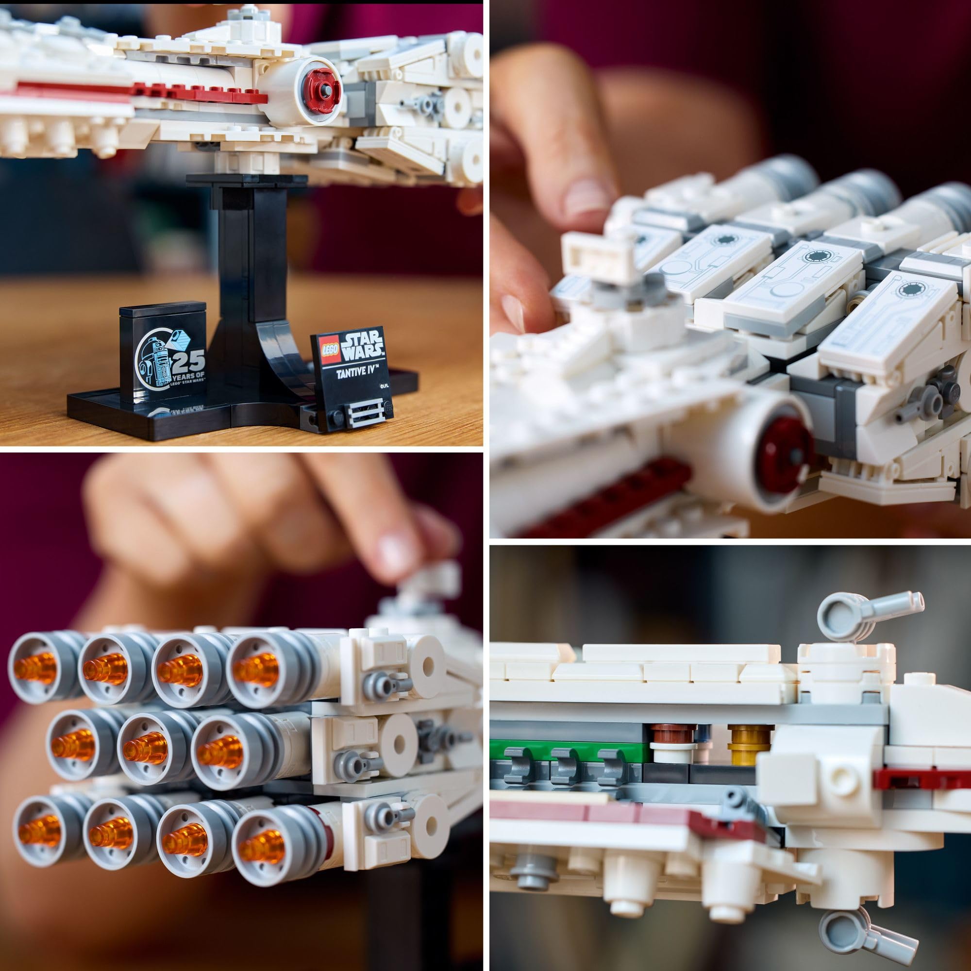 LEGO Star Wars: A New Hope Tantive IV 75376 | 25th Anniversary Buildable Starship Model | Creative Building Set for Adults | Collectible Display Gift for Star Wars Fans | Perfect for Home Decoration & Movie Memorabilia Collection