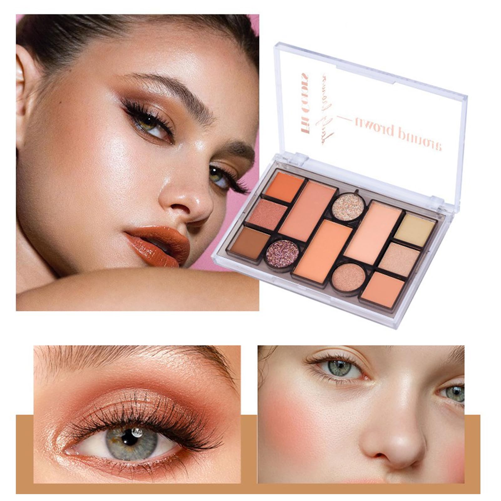 Professional Makeup Kit - Correcting Palette, Lipstick, Mascara, Eyeliner & Glitter Gel for Face, Eyes & Lips | Portable Beauty Set for Women & Girls | Perfect for Travel, Parties & Everyday Makeup