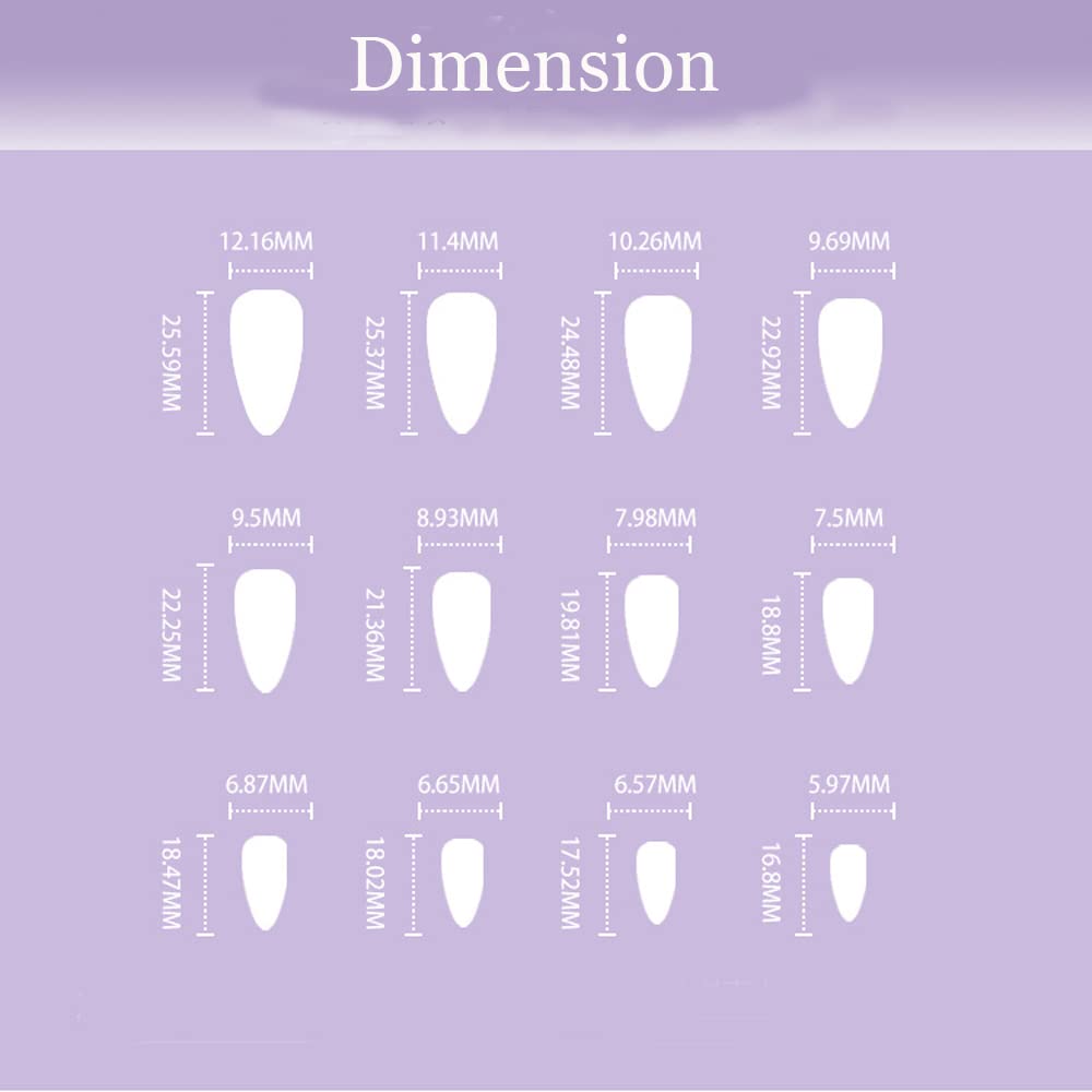 BSLVWG Matte Coffin False Nails - 24Pcs Ballerina Acrylic Stick on Nails, Full Cover Artificial Nail Tips for Women & Girls (Coffee) - Perfect for Parties, Weddings & Daily Wear