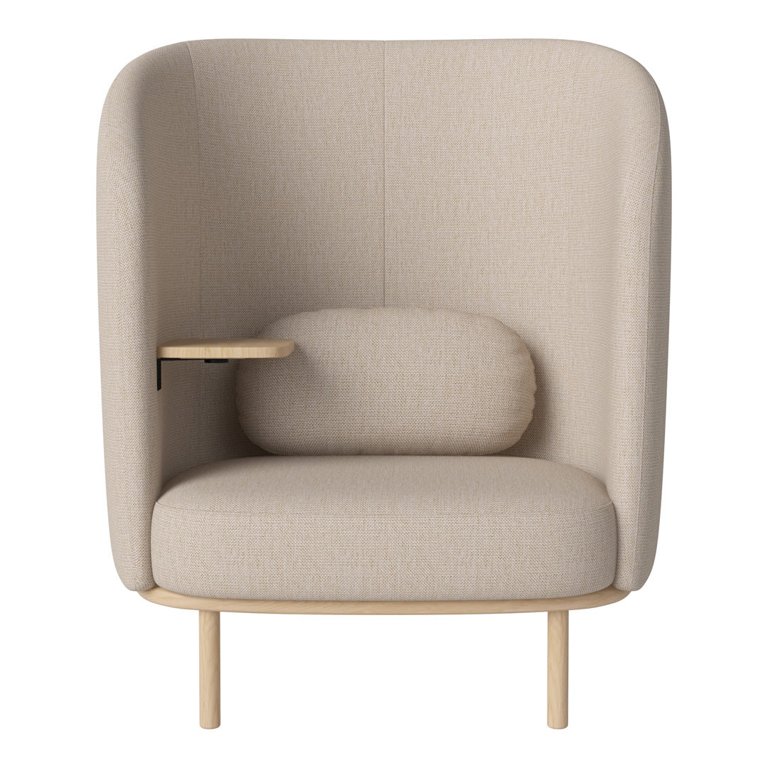Fuuga Modern Nesting Armchair with Side Table - Space Saving Living Room Furniture for Small Apartments, Dorm Rooms & Cozy Home Decor