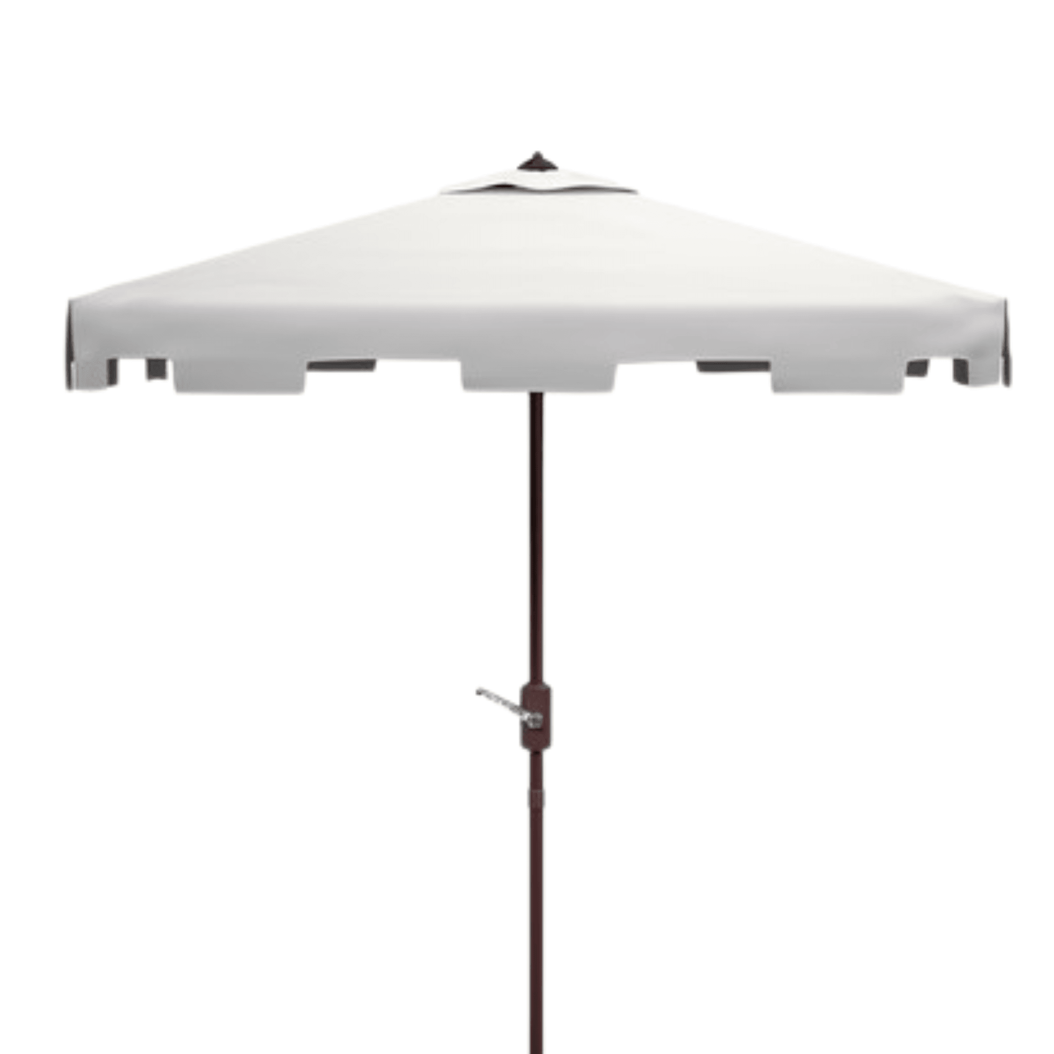 7.5 Foot Market Crank Greek Key Outdoor Patio Umbrella - UV Protection, Wind Resistant, Multiple Colors - Perfect for Poolside, Garden, Backyard & Patio Furniture
