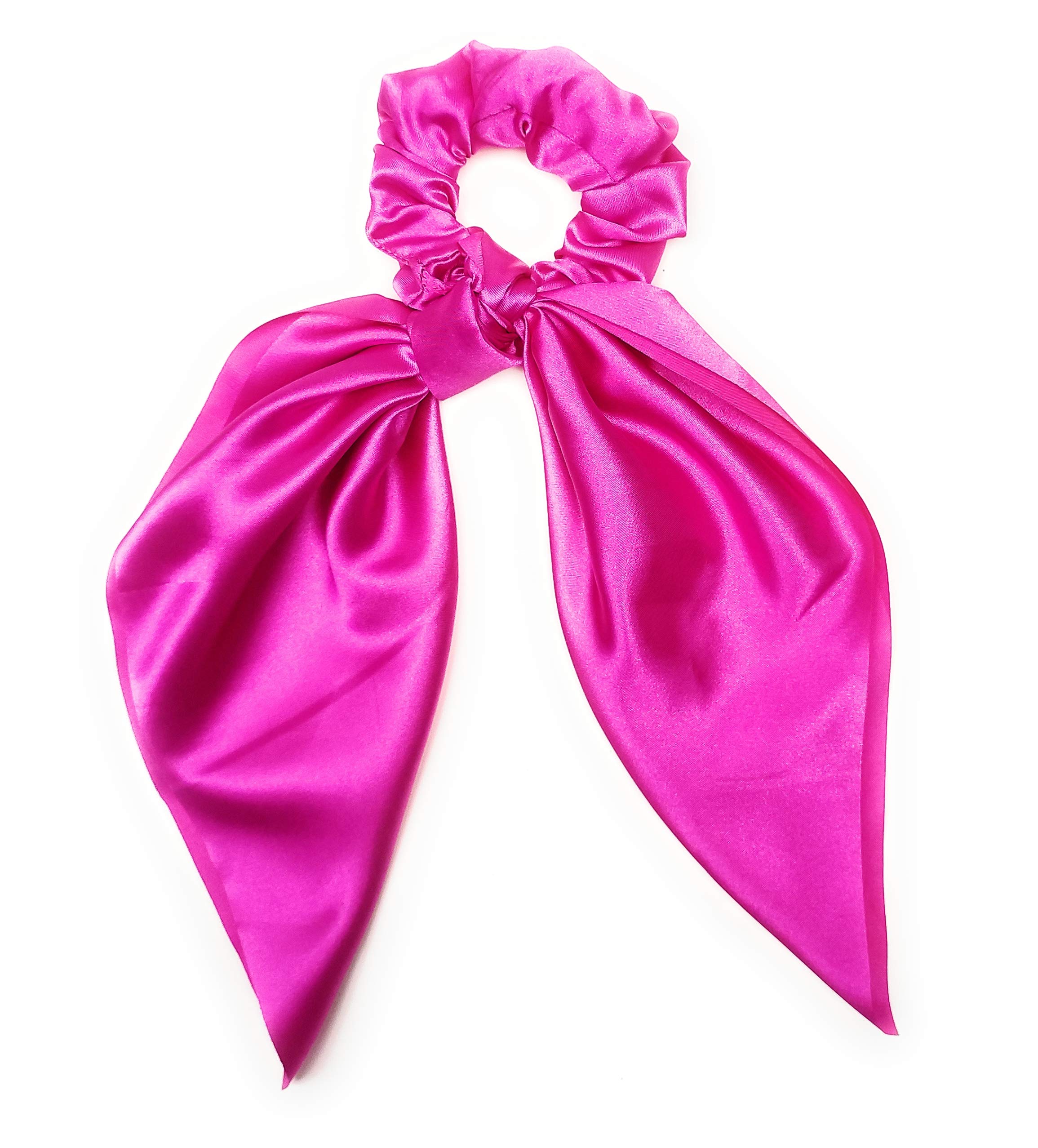 JAGMOOLYA 6PCS Hair Scrunchies Set - Soft Chiffon & Satin Elastic Hair Ties for Women & Girls, Ponytail Holders & Hair Bands (Perfect for Work, Gym, Party & Everyday Use)