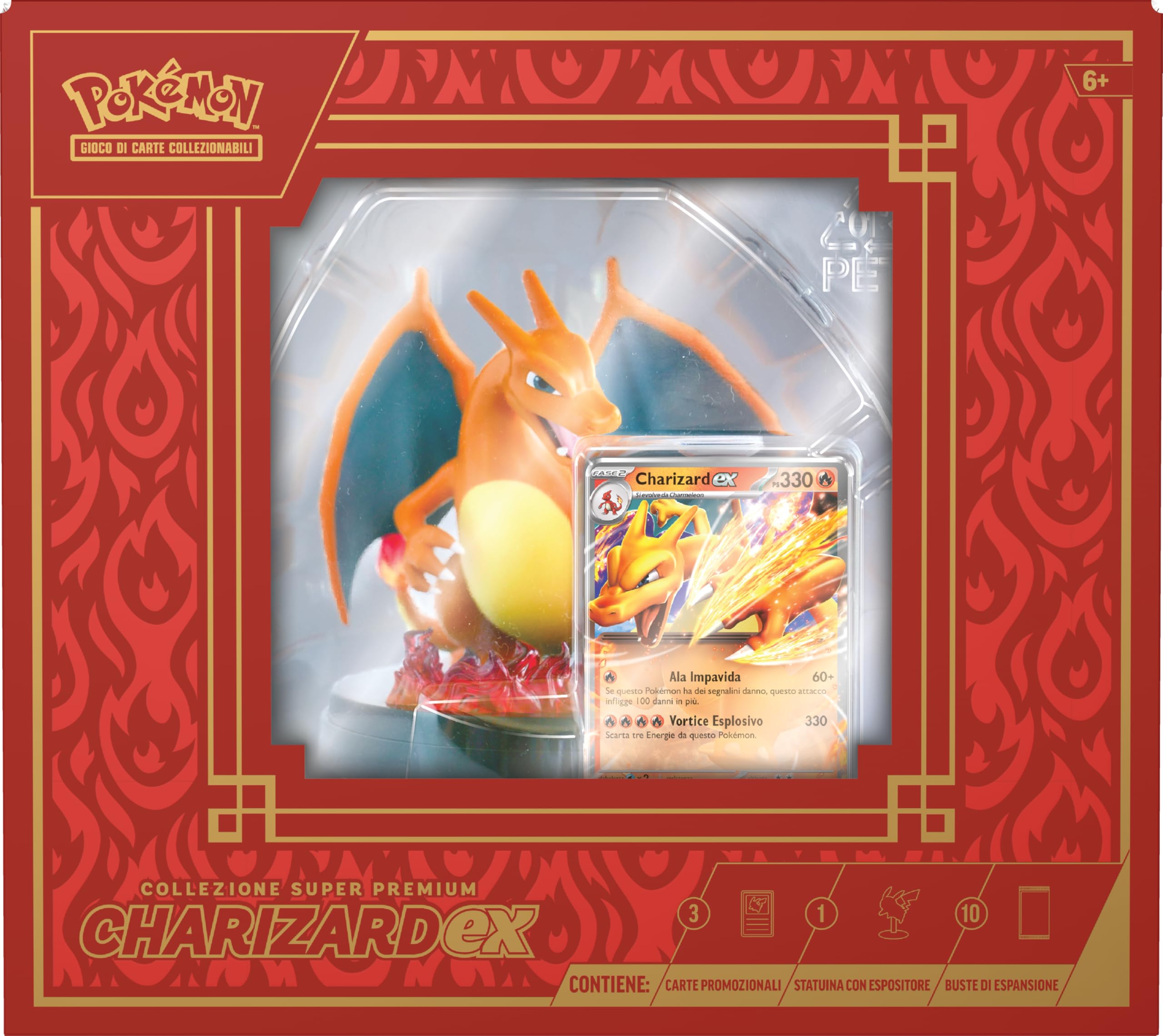Pokémon Charizard Action Figure - Big Gift for Kids, Collectible Toy (290-60542) - Perfect for Birthday Presents, Halloween Gifts & Pokémon Fans Collection