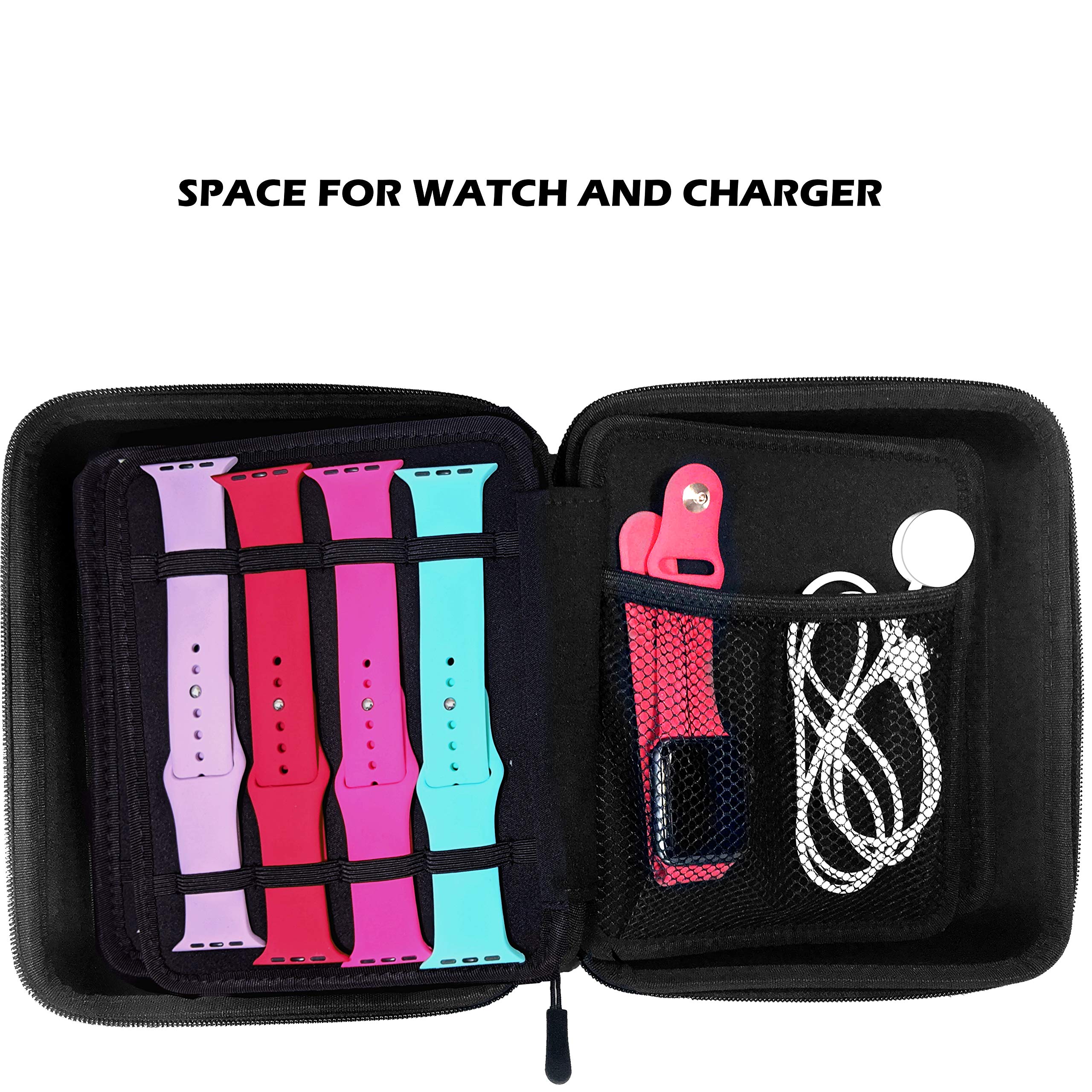 Zero Mass Travel Case & Wallet Organizer - Holds 40+ Apple Watch Bands, Smartwatch Bands, Watches, Phones & Chargers | Perfect for Travel, Gym & Daily Organization