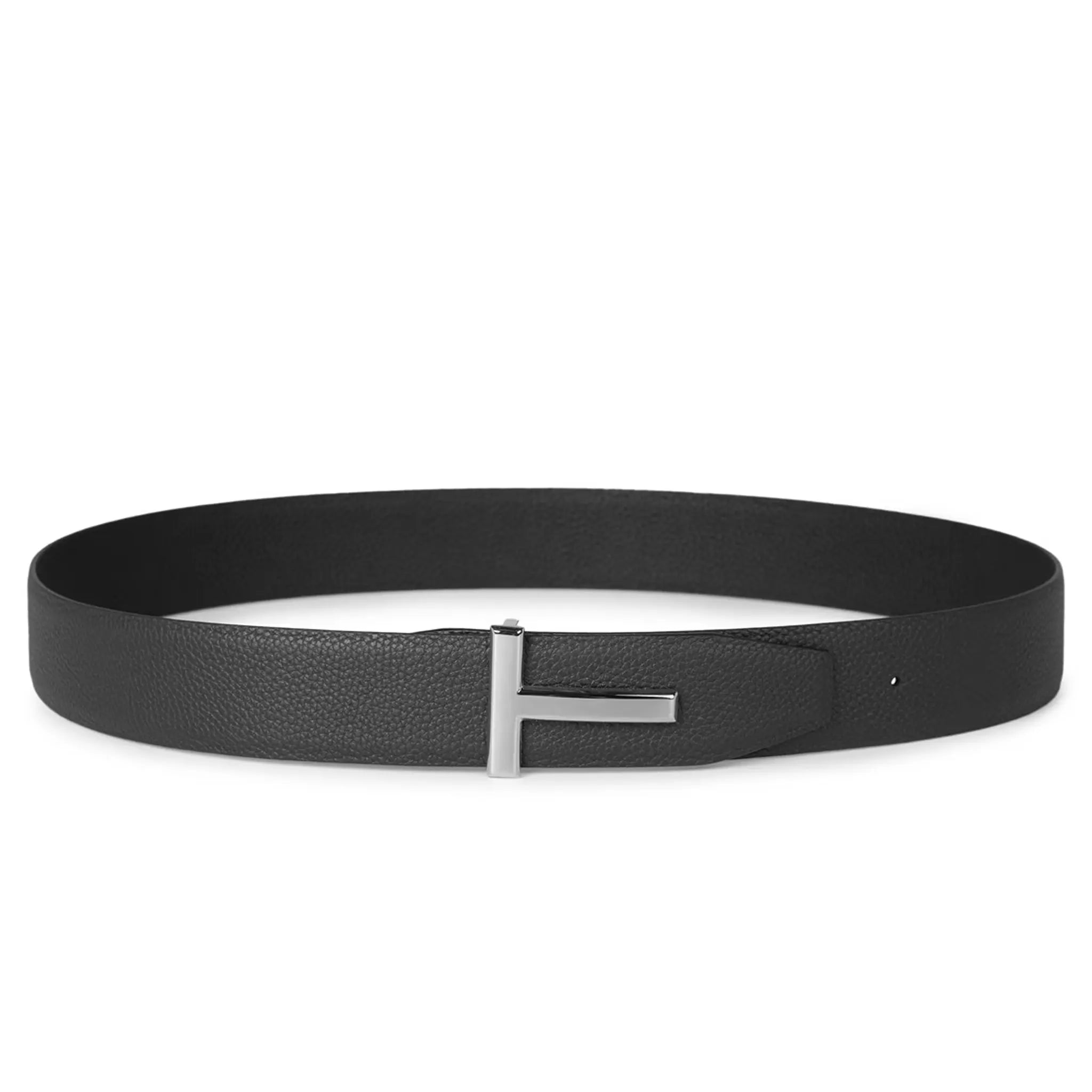 Tom Ford Reversible T Buckle Belt for Men & Women - Genuine Leather Dress & Casual Belt - Perfect for Office, Date Night & Everyday Wear