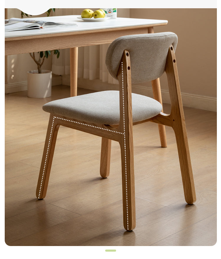 4-Piece Solid Wood Dining Chair Set - Oak, Ash & Black Walnut - Perfect for Kitchen, Dining Room & Farmhouse Decor