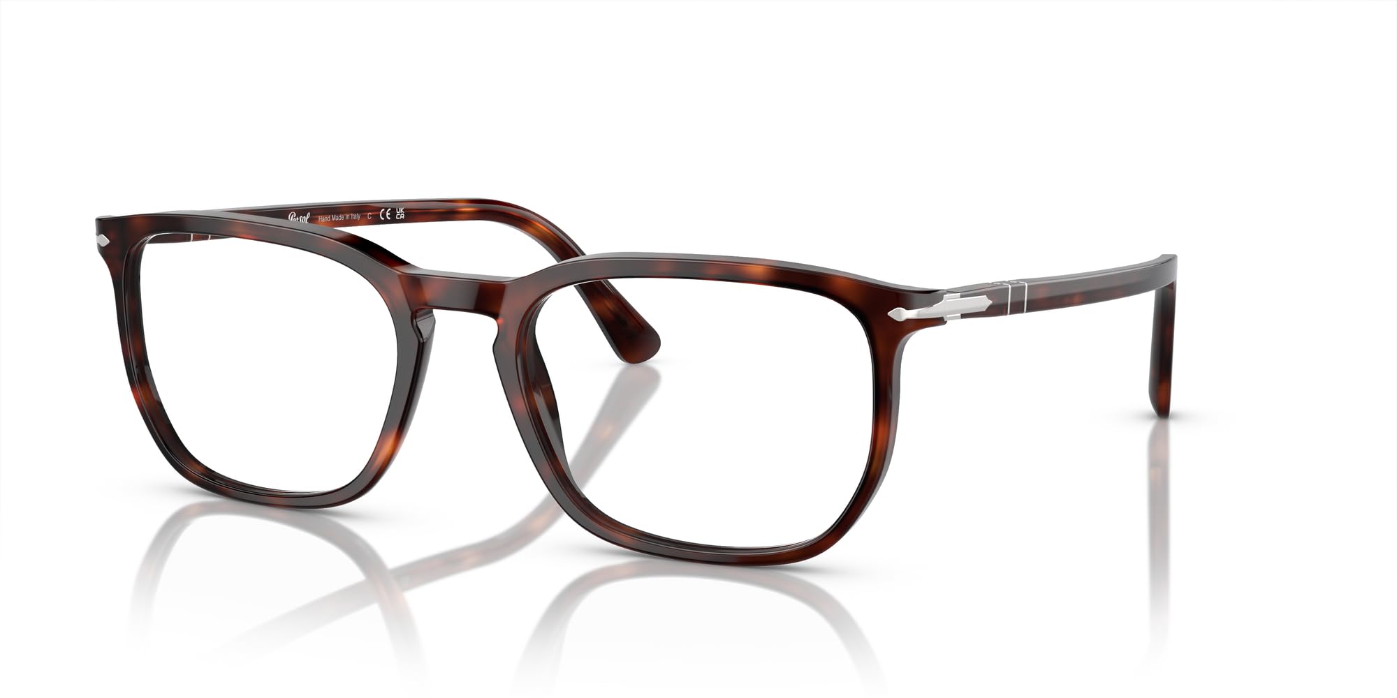 Persol Men's Po3339v Round Prescription Eyeglass Frames - Classic Retro Style for Reading, Driving & Everyday Wear