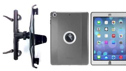 SlipGrip Headrest Mount for Apple iPad Air - Universal Tablet Holder Compatible with Otterbox Defender Case - Perfect for Car Backseat Entertainment & Travel
