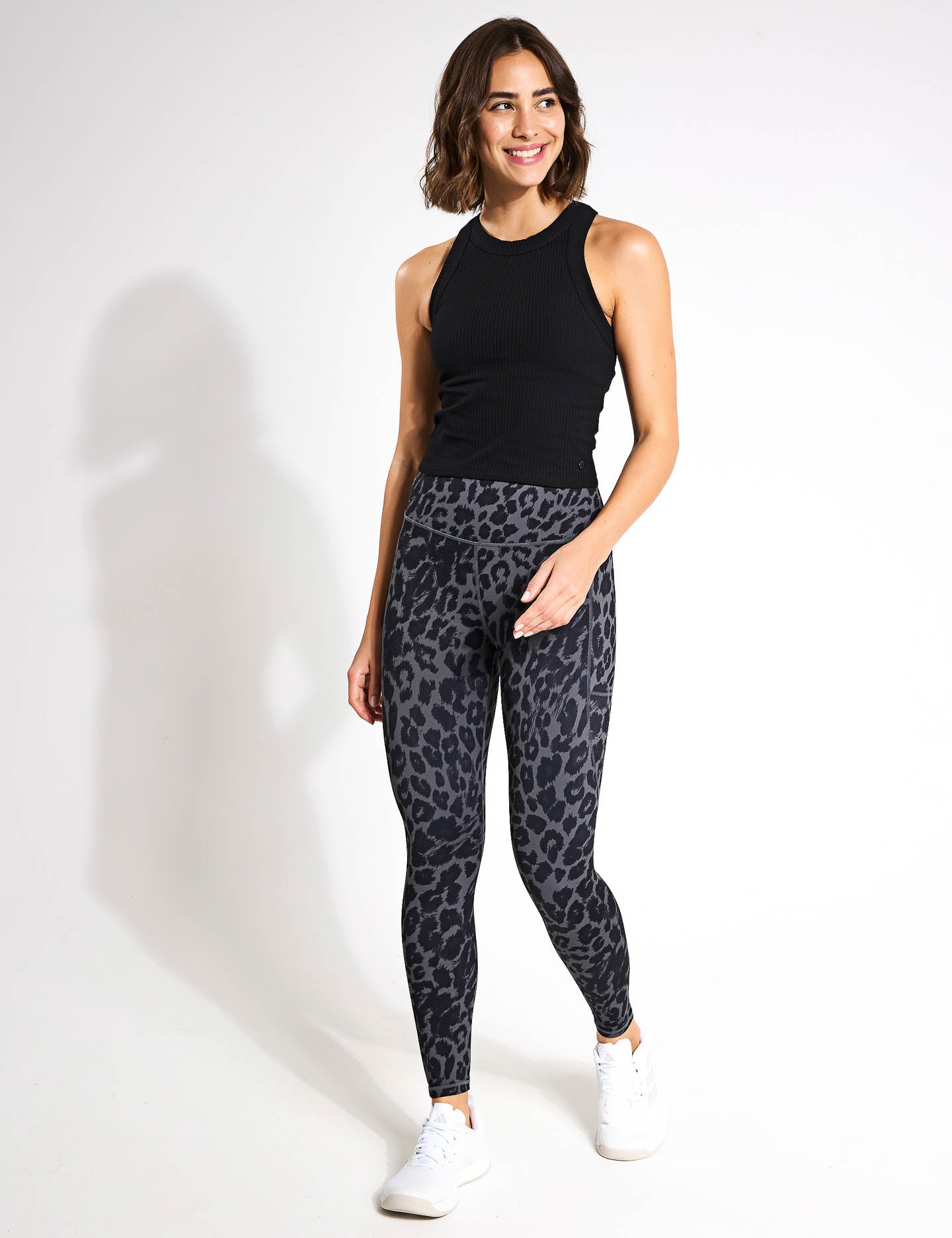 Women's Harmony Ribbed Tank Top - Black | Soft Stretchy Fit for Yoga, Gym & Casual Wear