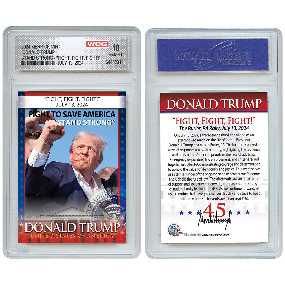 Stand Strong Trading Card - PSA Graded Gem Mint 10 | Rare Collectible for Investors & Players | Perfect for Display, Trading & Investment Portfolios