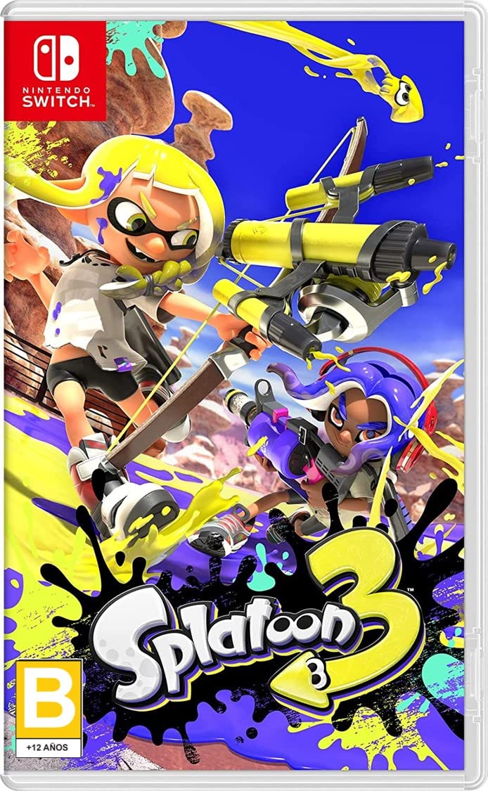 Splatoon 3 for Nintendo Switch - Standard Edition - Multiplayer Online Shooter Game for Family & Friends Gaming Night
