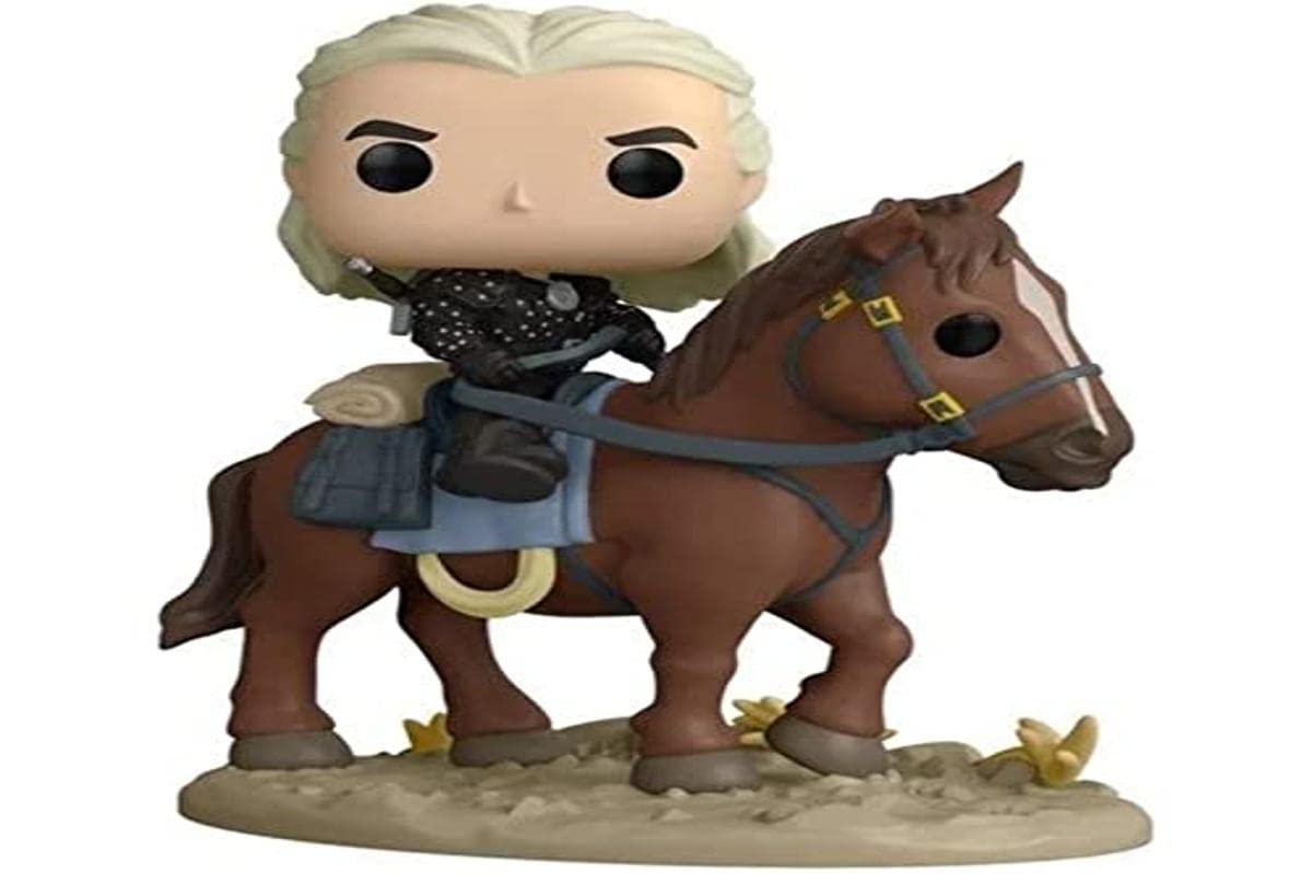 Funko Pop Rides #108 - The Witcher Geralt & Roach Vinyl Figure - Walmart Exclusive Collectible - Perfect for Witcher Fans & Pop Culture Collectors - Great for Display, Gifts, and Themed Decor
