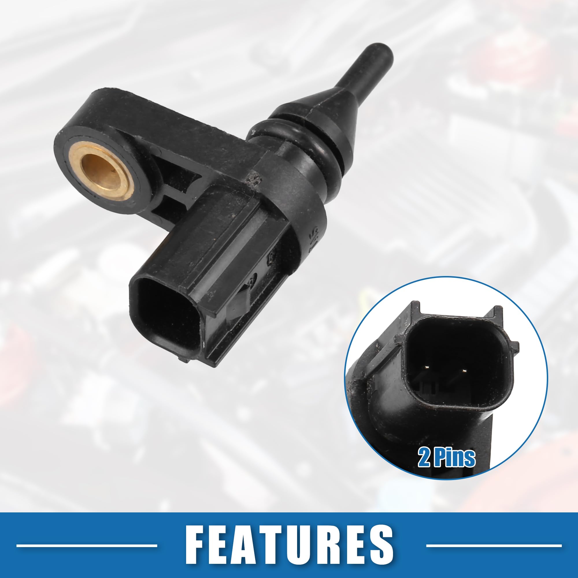 2014 Honda Accord Air Intake Temperature Sensor 37880RWCA01 - OEM Replacement Black Plastic Air Charge Sensor for Improved Engine Performance