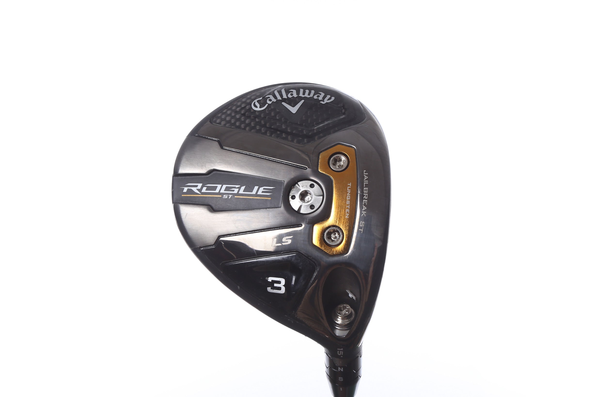 Callaway Rogue ST LS 3 Wood Right Handed Golf Club - 15° Loft, Regular Plus Flex (Used) - Perfect for Long Fairway Shots and Tee Box Drives